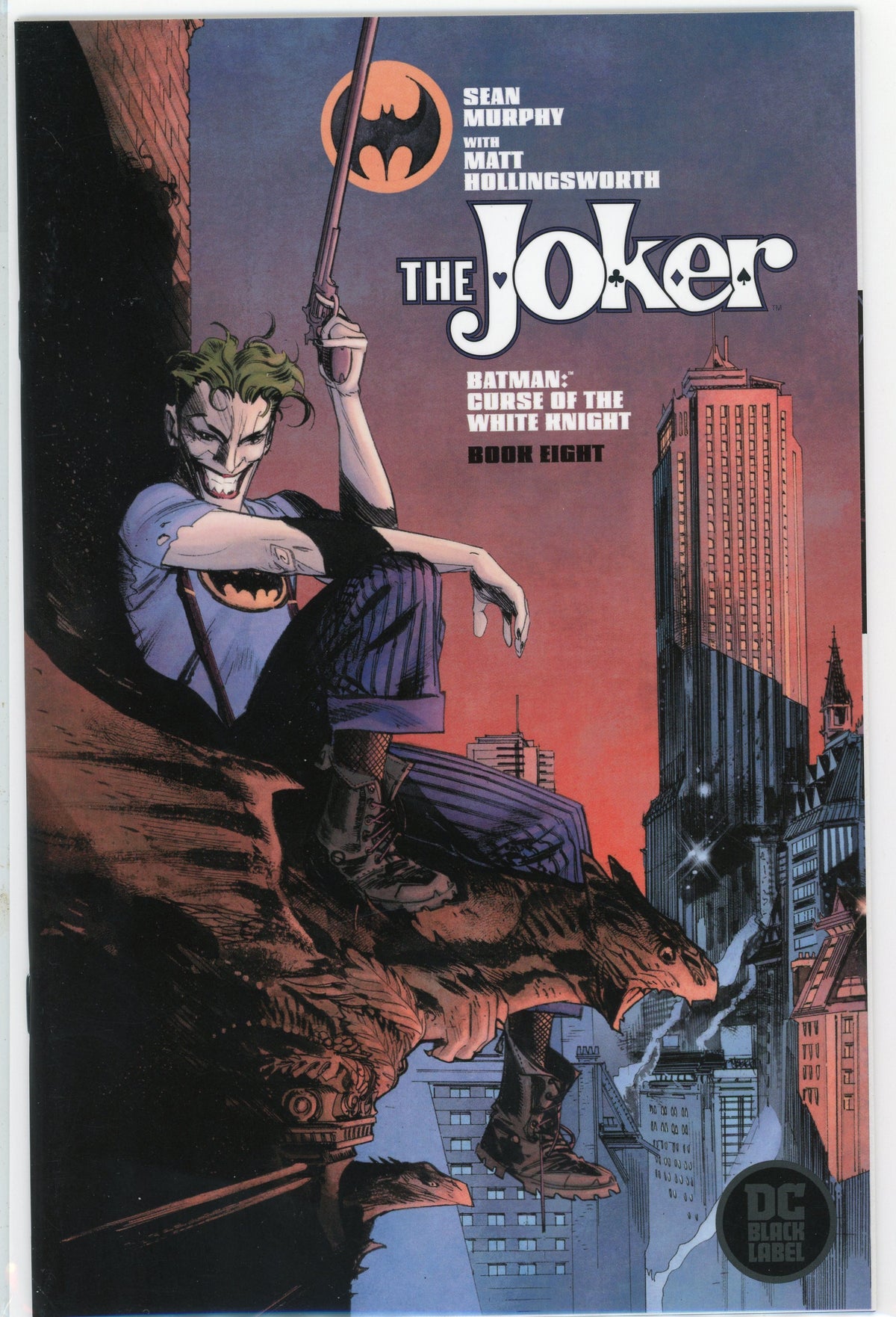 BATMAN CURSE OF THE WHITE KNIGHT #8 THE JOKER INCREDIBLE COVER NM