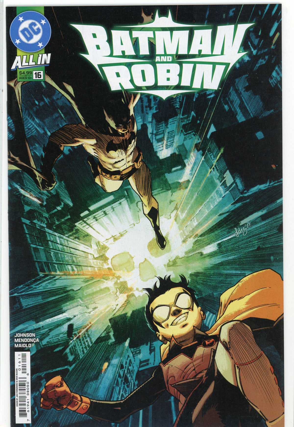BATMAN AND ROBIN ALL IN #16 NM SPECTACULAR COVER LUSTROUS SHEEN