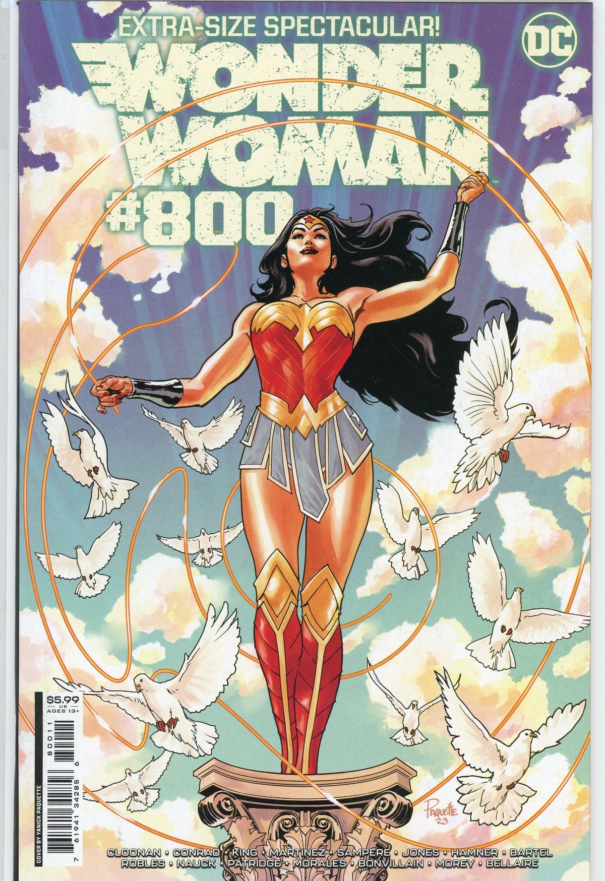 WONDER WOMAN #800 GIANT SIZE EXTRAVAGANZA GORGEOUS COVER CLOONAN WORK NM