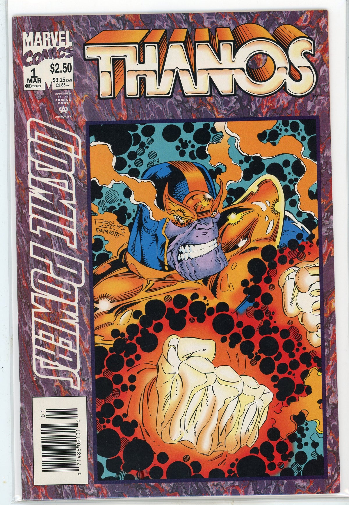 THANOS #1 COSMIC POWERS NM INCREDIBLE COVER AND GLOSSY COLORS