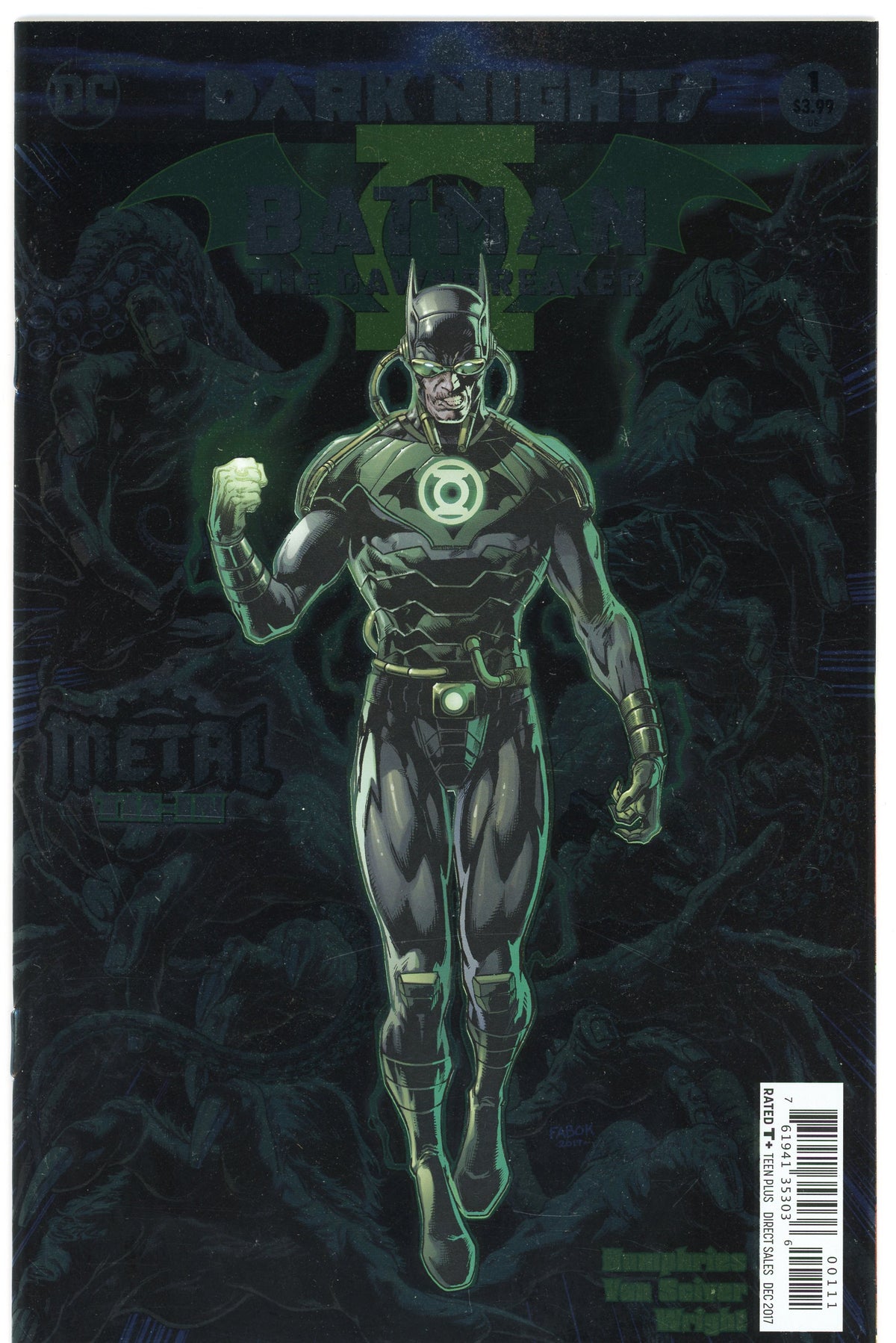 DARK NIGHTS BATMAN THE DAYBREAKER #1 NM METAL TIE IN STUNNING COVER