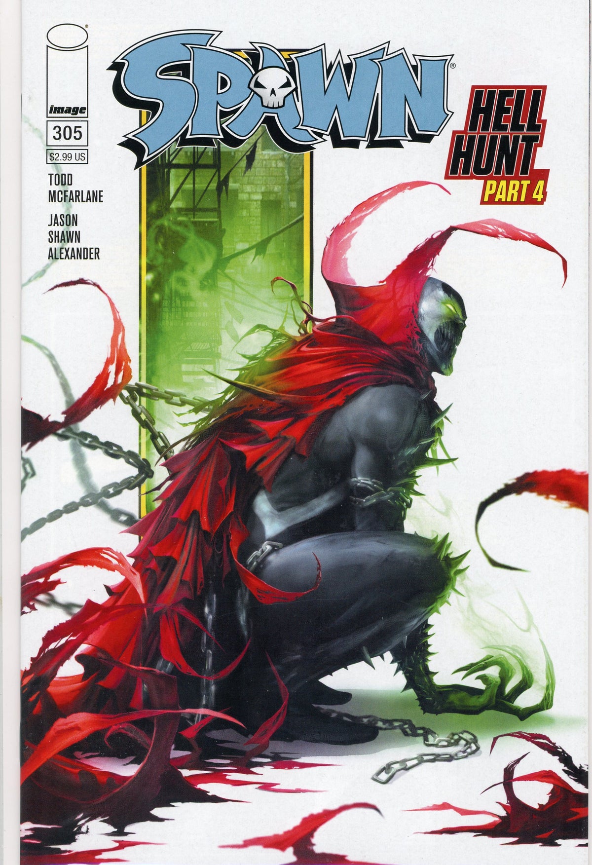 SPAWN #305 NM GLOSSY COLORS MCFARLANE INCREDIBLE COVER