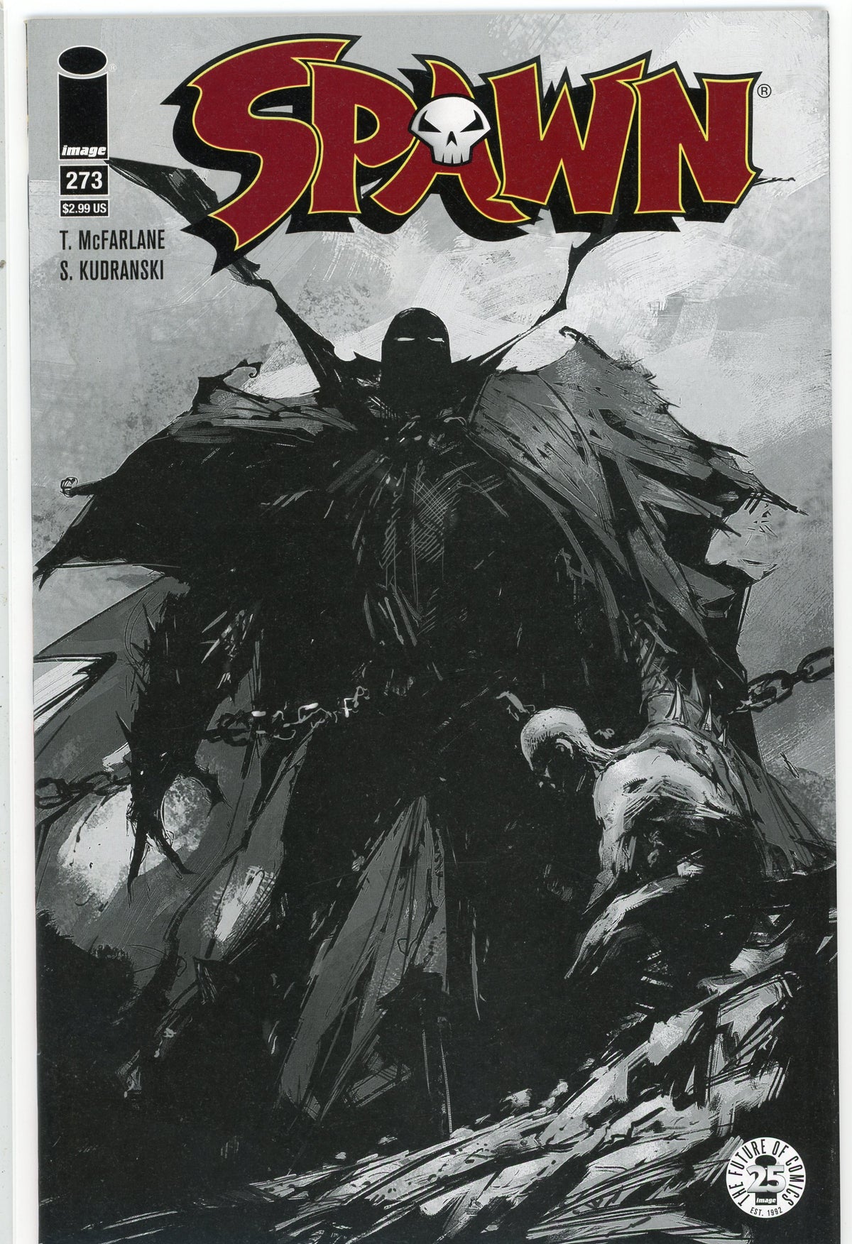 SPAWN #273 NM AWESOME BLACK AND WHITE COVER MCFARLANE WORK