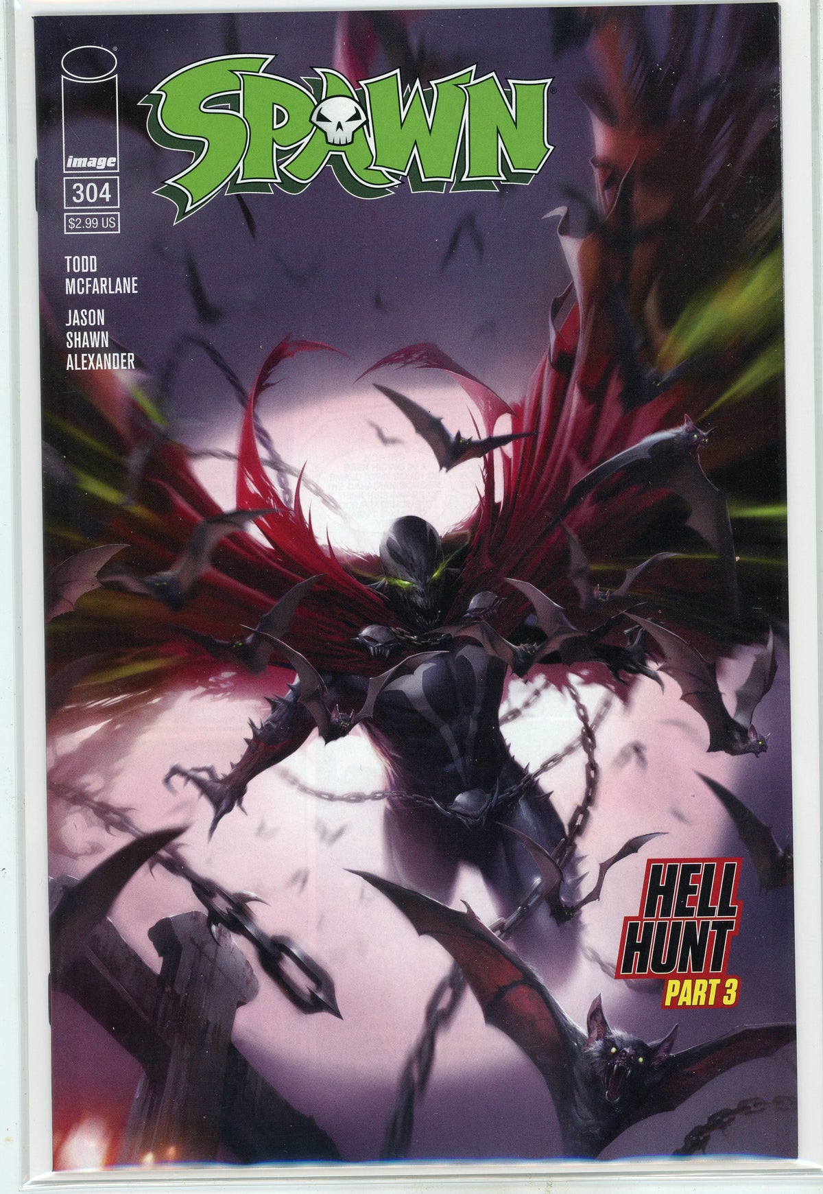 SPAWN #304 NM CLASSIC MCFARLANE ART INCREDIBLE FINISH