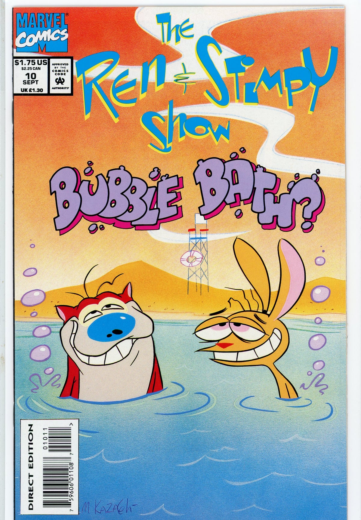 THE REN AND STIMPY SHOW #10 NM HILARIOUS COVER VIBRANT HUES