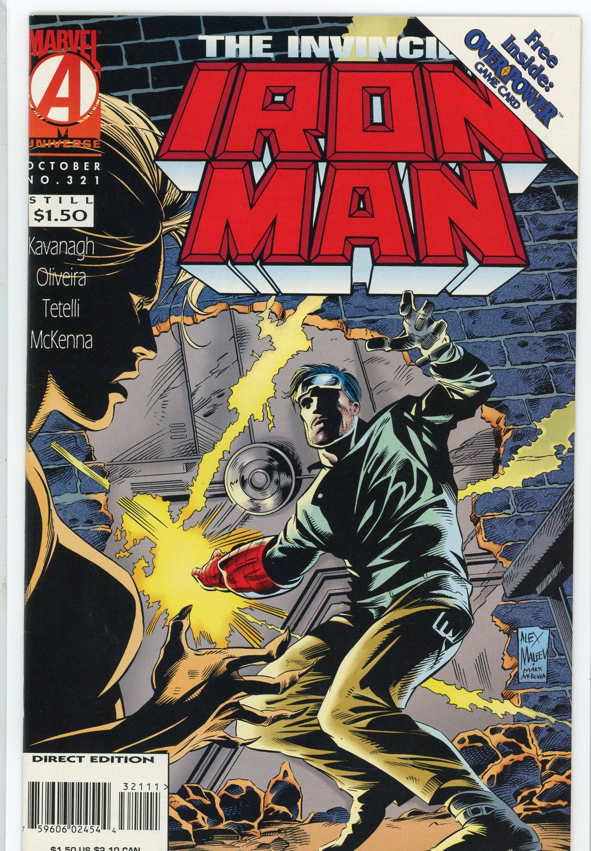 THE INVINCIBLE IRON MAN #321 NM VIBRANT HUES PULSE POUNDING COVER