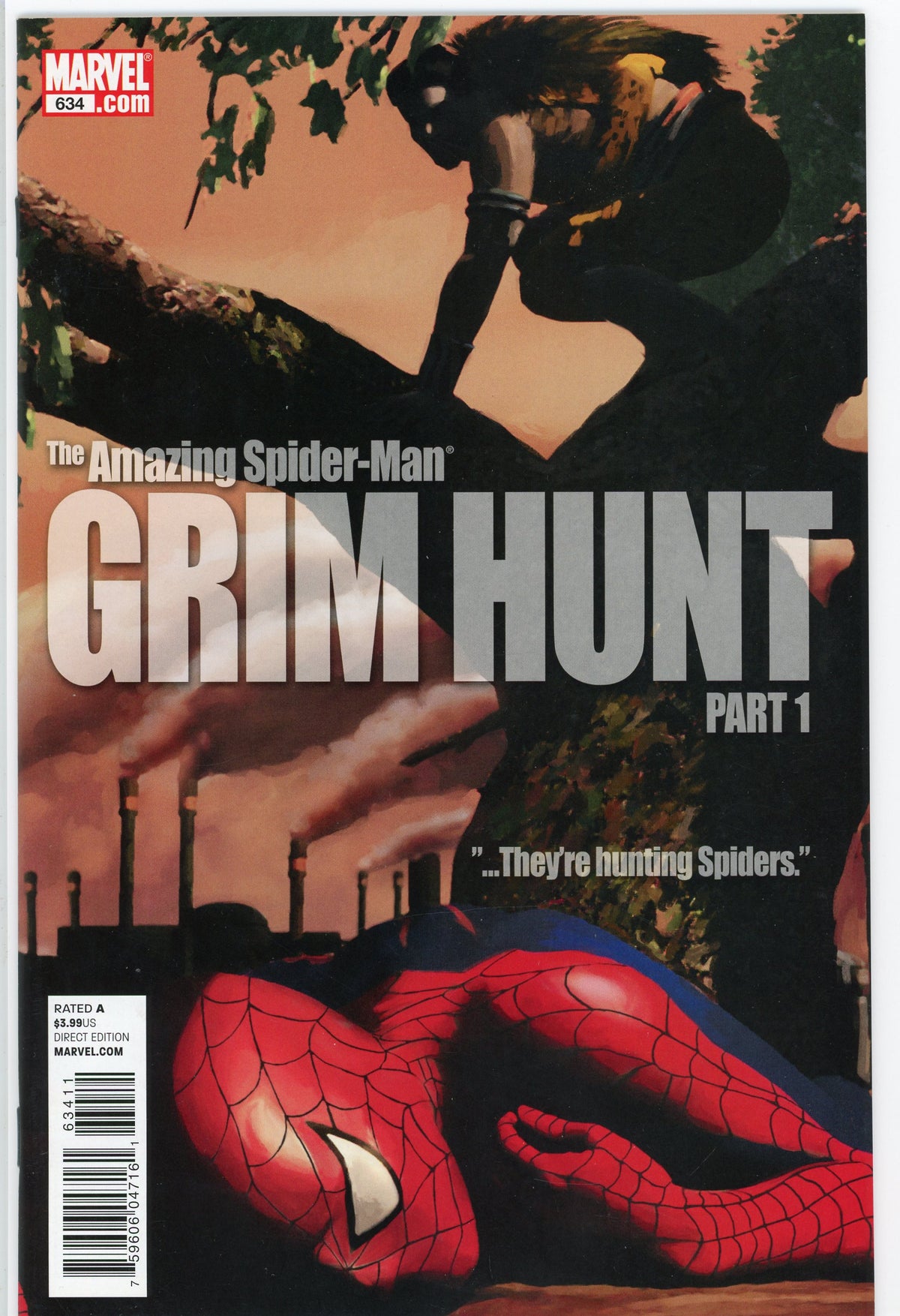 AMAZING SPIDERMAN #634 NM GRIM HUNT STORYLINE SHOCKING COVER NICE GLOSS