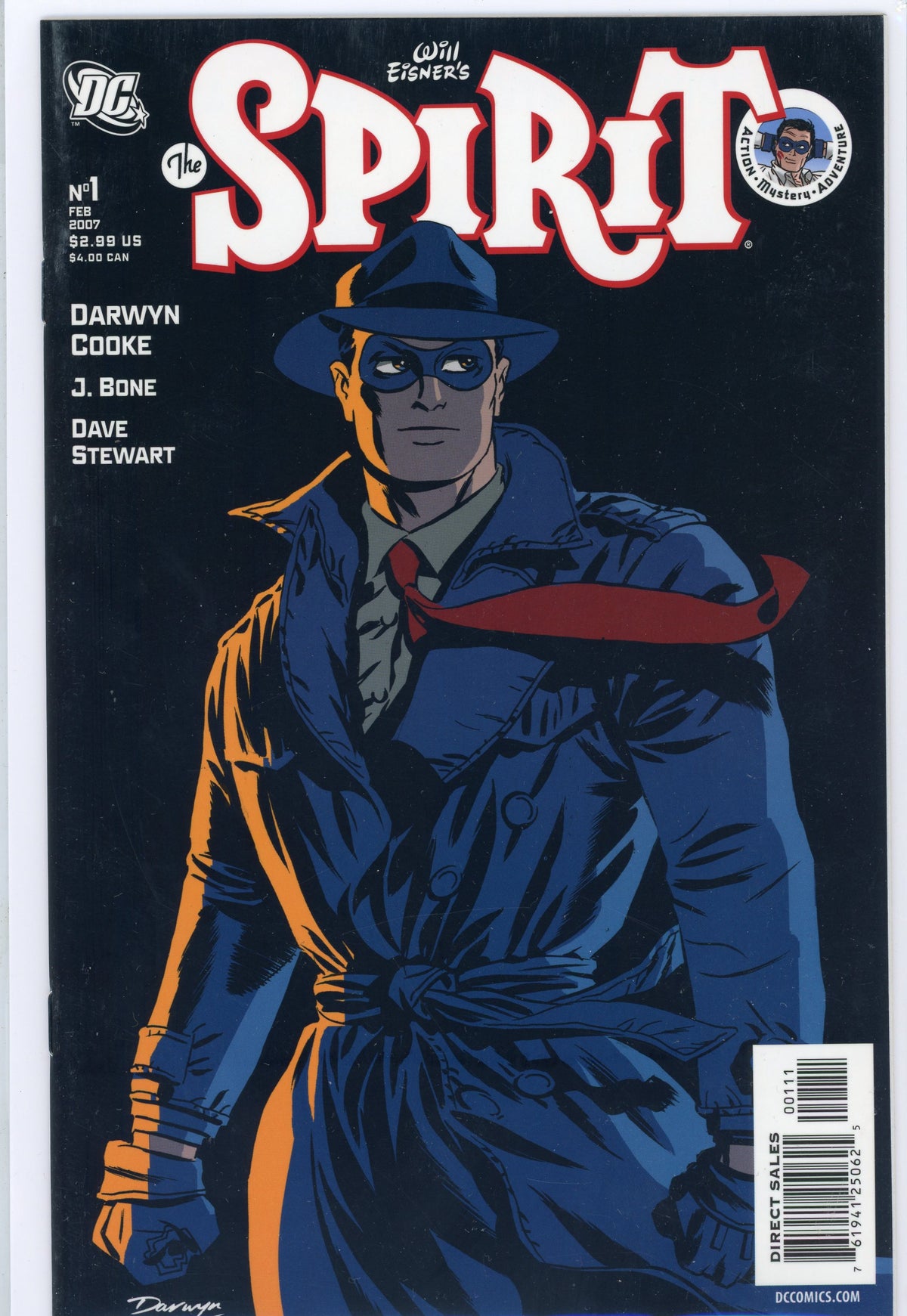 THE SPIRIT #1 NM COOKE STUNNING ART AWESOME BLACK COVER AND FINISH