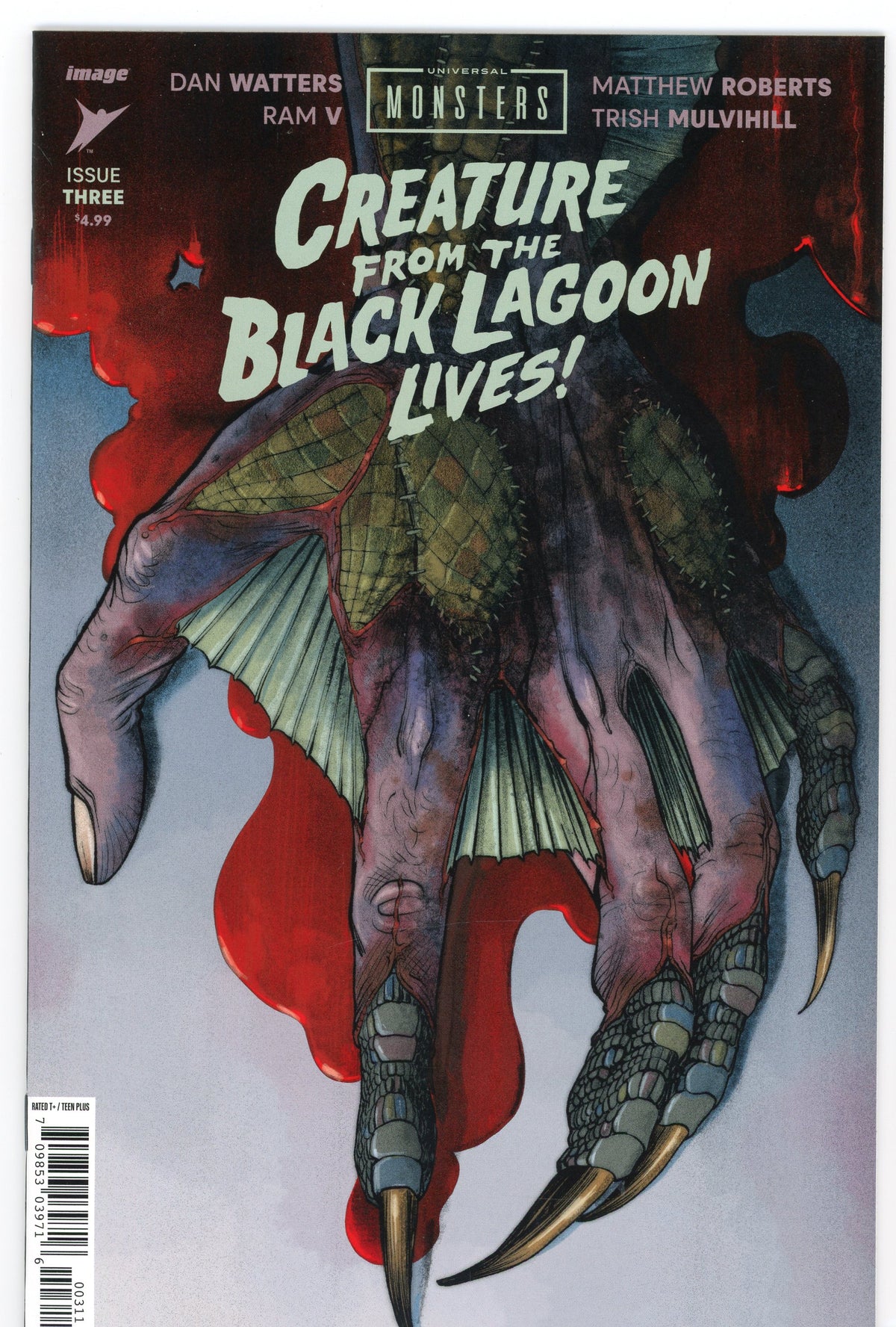 CREATURE FROM THE BLACK LAGOON LIVES #3 IMAGE COMICS UNIVERSAL MONSTERS GLOSSY COVER