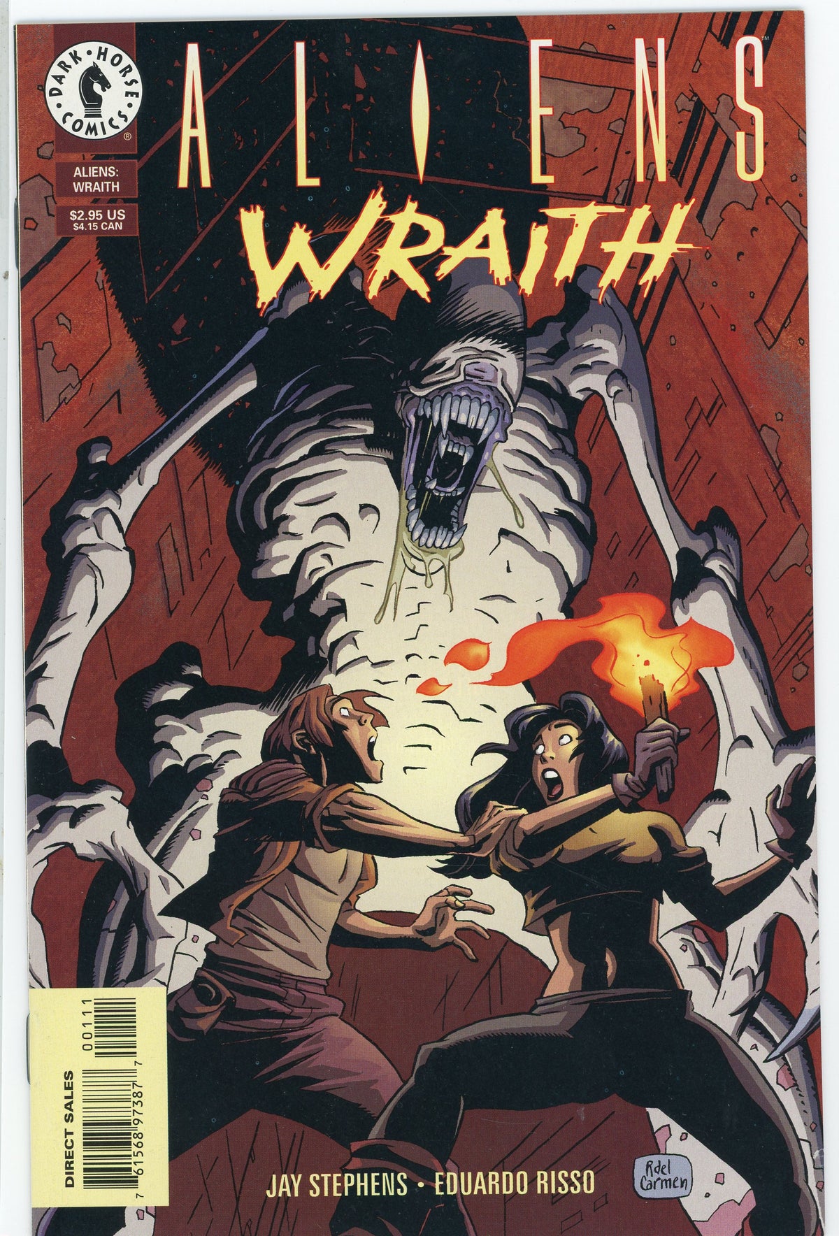 ALIENS WRAITH NM DARK HORSE COMICS STEPHENS COVER TERRIFYING