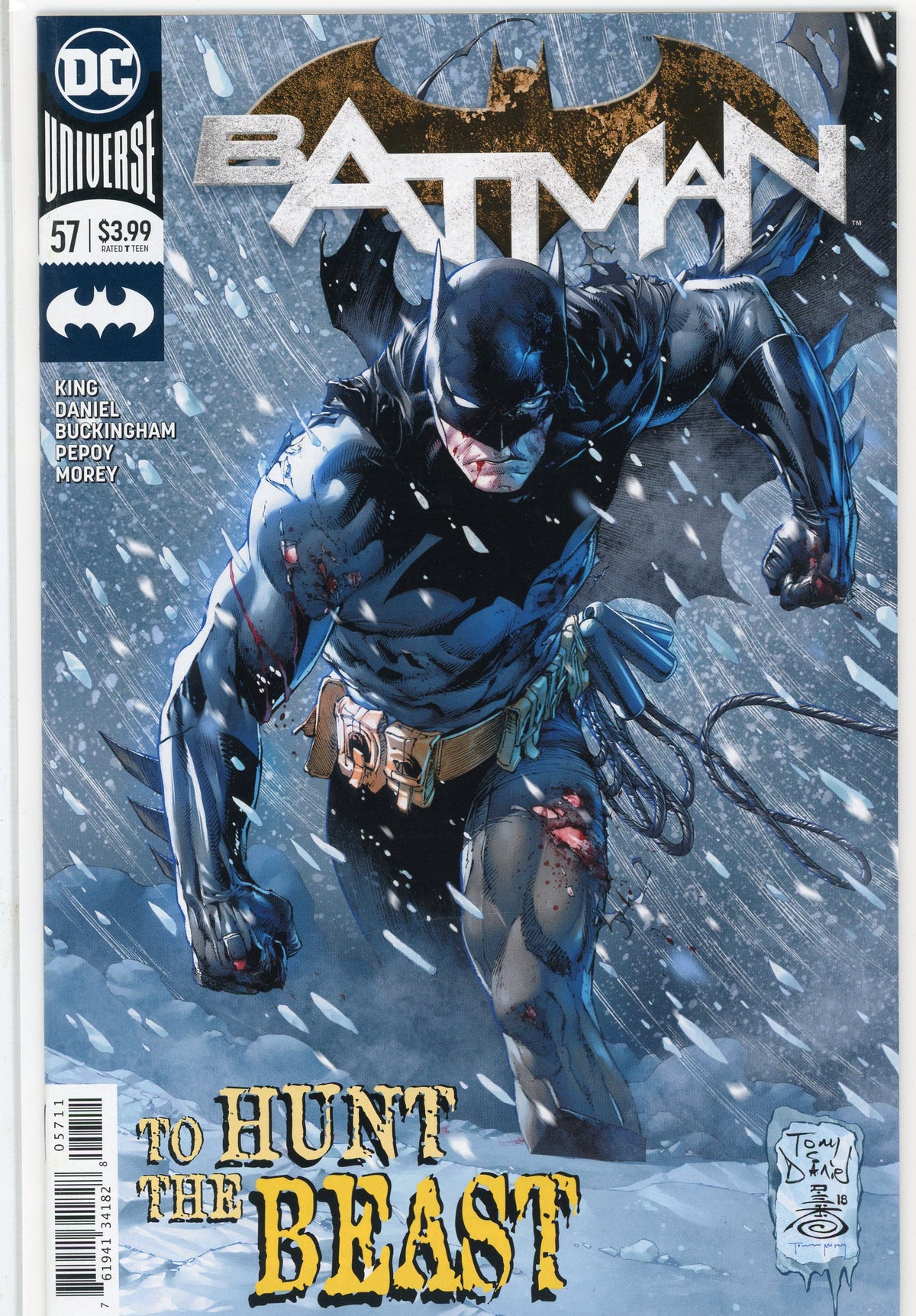 BATMAN #57 NM DC UNIVERSE DANIEL WORK AWESOME COVER VIBRANT SHEEN