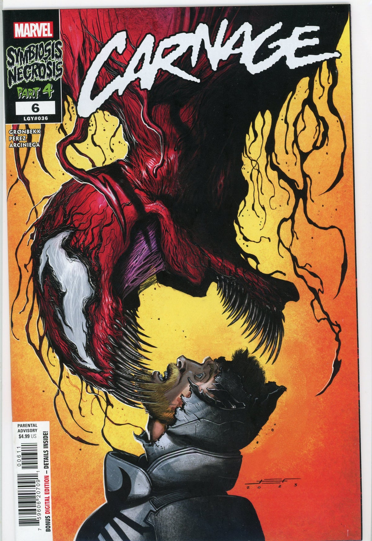 CARNAGE #6 NM TERRIFYING COVER DYNAMITE GLOSSY SHEEN