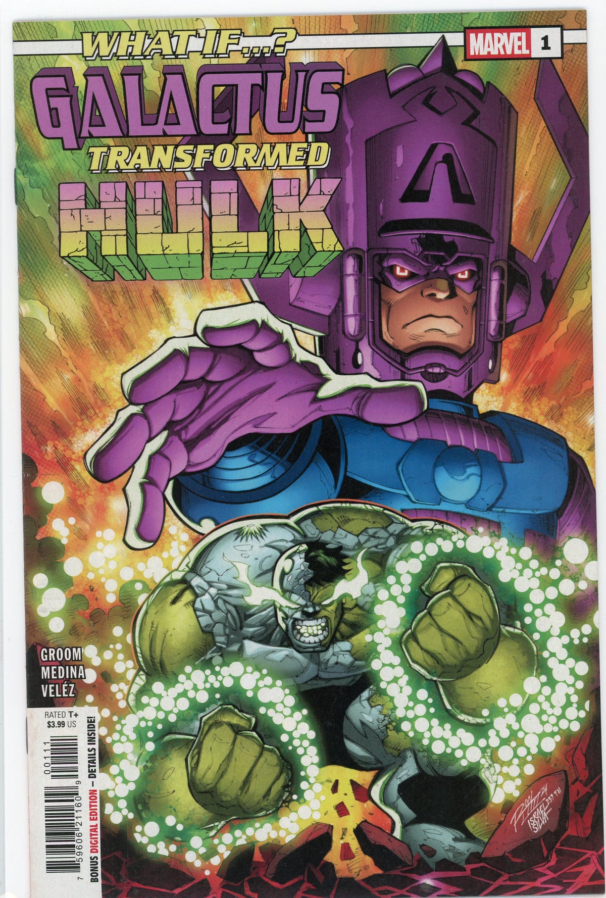 WHAT IF #1 GALACTUS HAD TRANSFORMED THE HULK NM STUNNING COVER GEM
