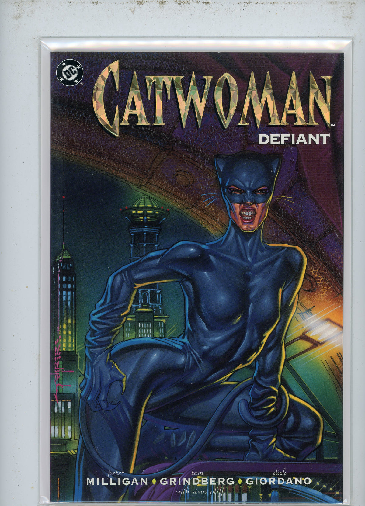 CATWOMAN DEFIANT NM GORGEOUS COVER GIORDANO WORK STUNNING SHEEN