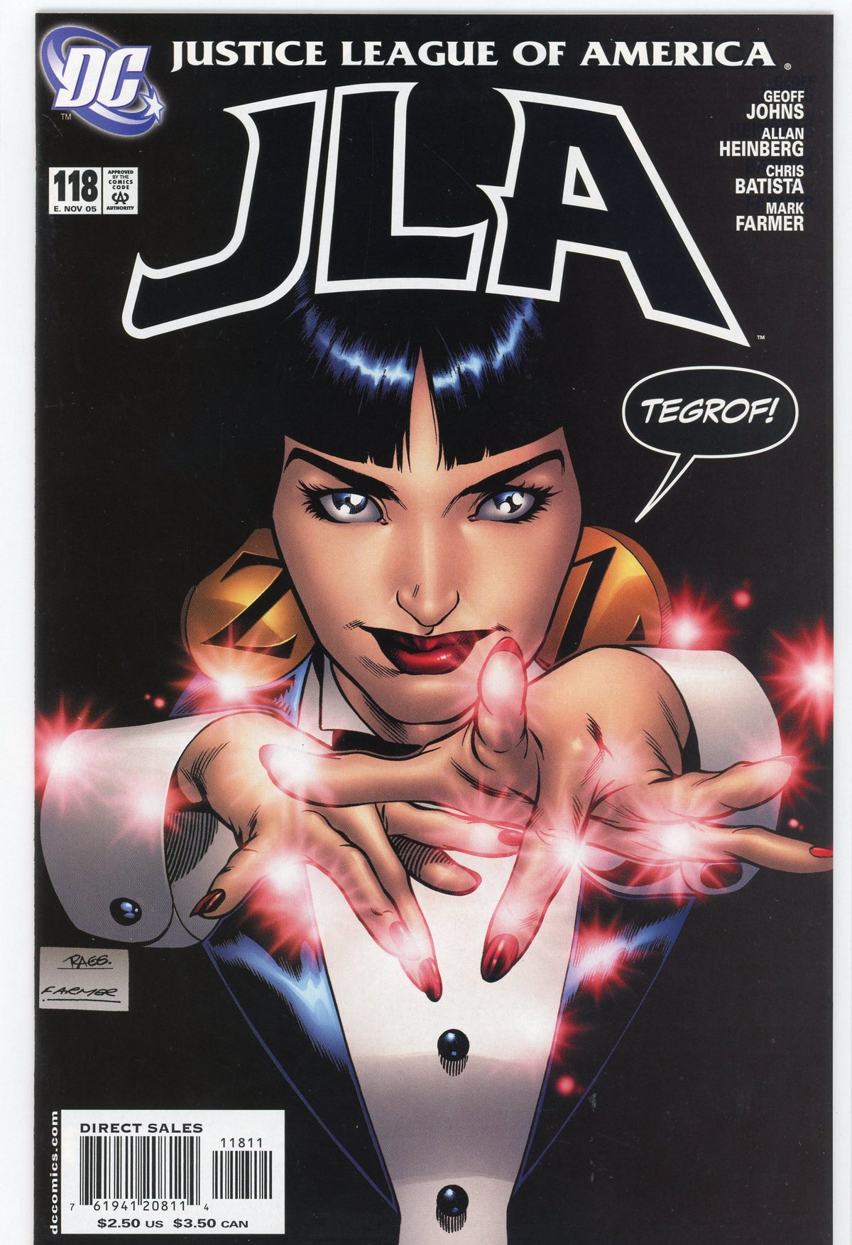 JLA #118 NM ZATANNA SPOTLIGHT VIBRANT AND GLOSSY COVER