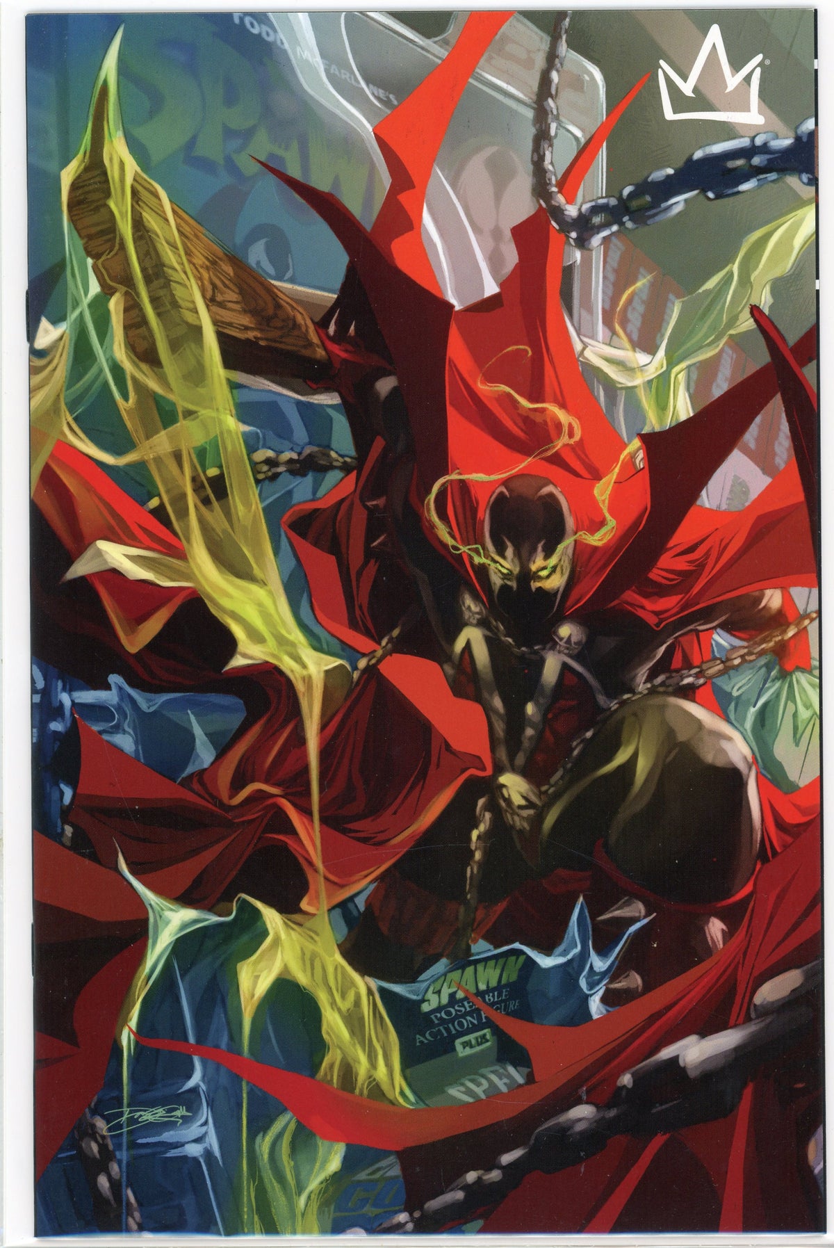 KING SPAWN #8 NM VIRGIN COVER SPECACULAR COLORS