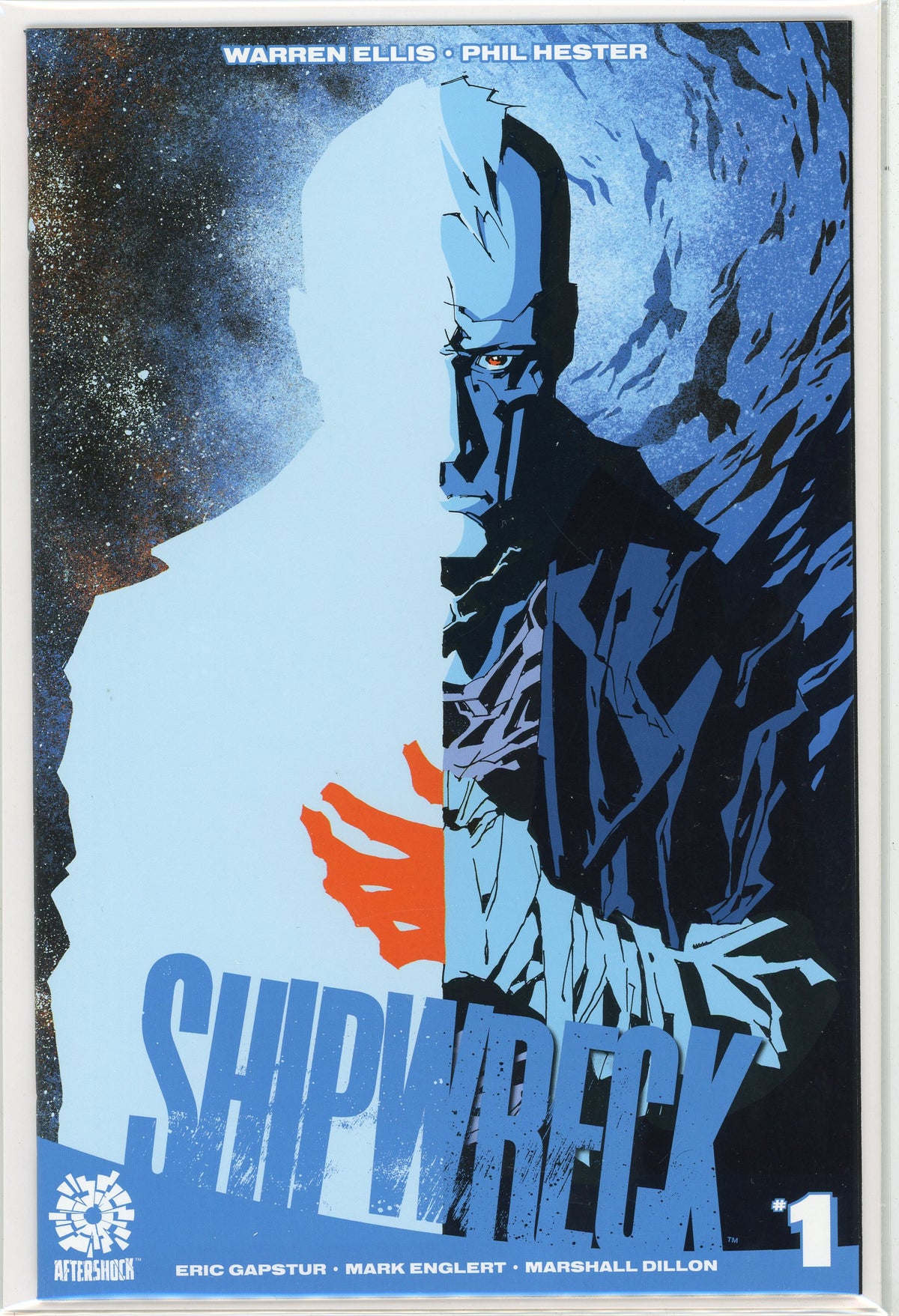SHIPWRECK #1 NM AFTERSHOCK COMICS INCREDIBLE BLUE TONE COVER
