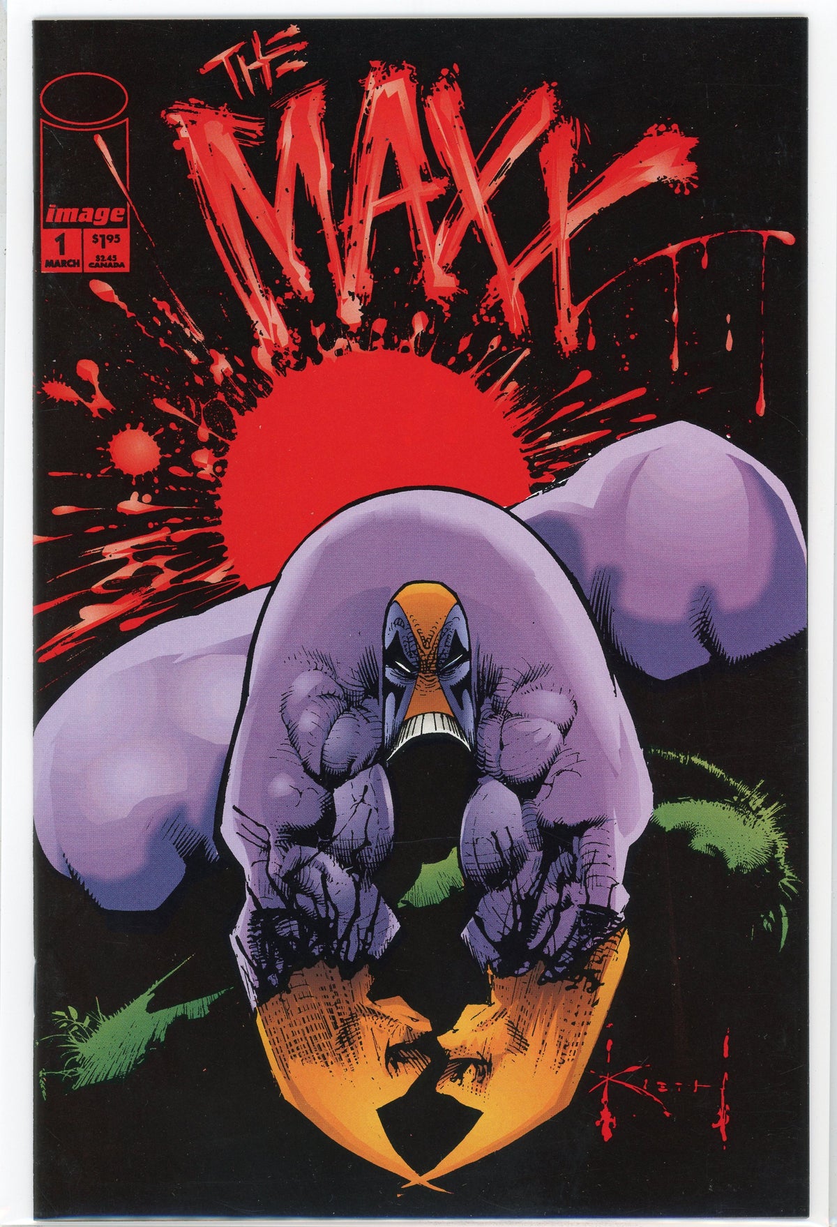 THE MAXX #1 NM SAM KEITH COVER IMAGE COMICS UNFORGETTABLE SHEEN