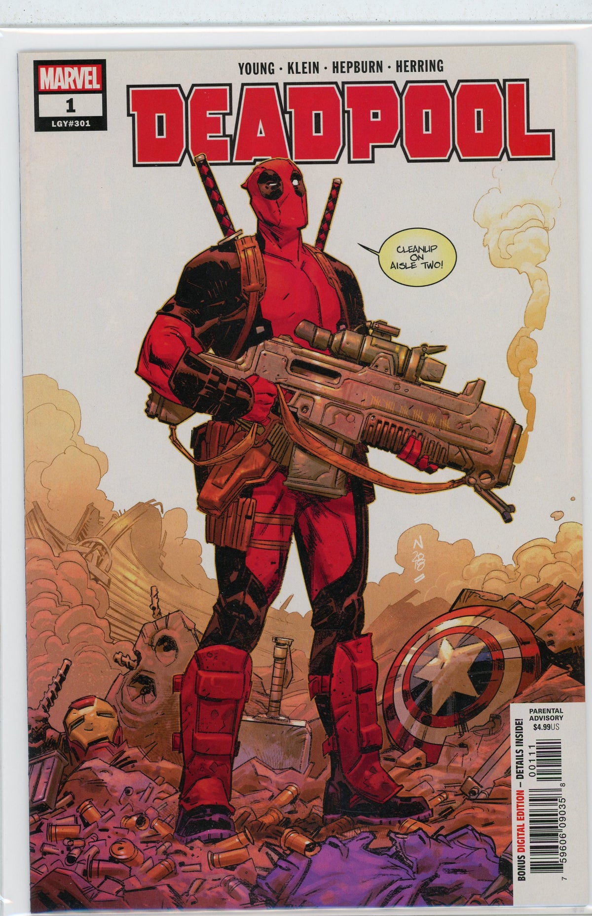 DEADPOOL #1 NM BATTLE AFTERMATH COVER EXCEPTIONAL GLOSS