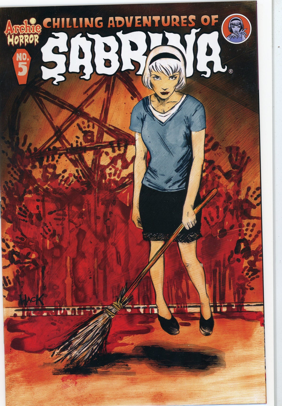CHILLING ADVENTURES OF SABRINA #5 NM TERRIFYING COVER ARCHIE COMICS