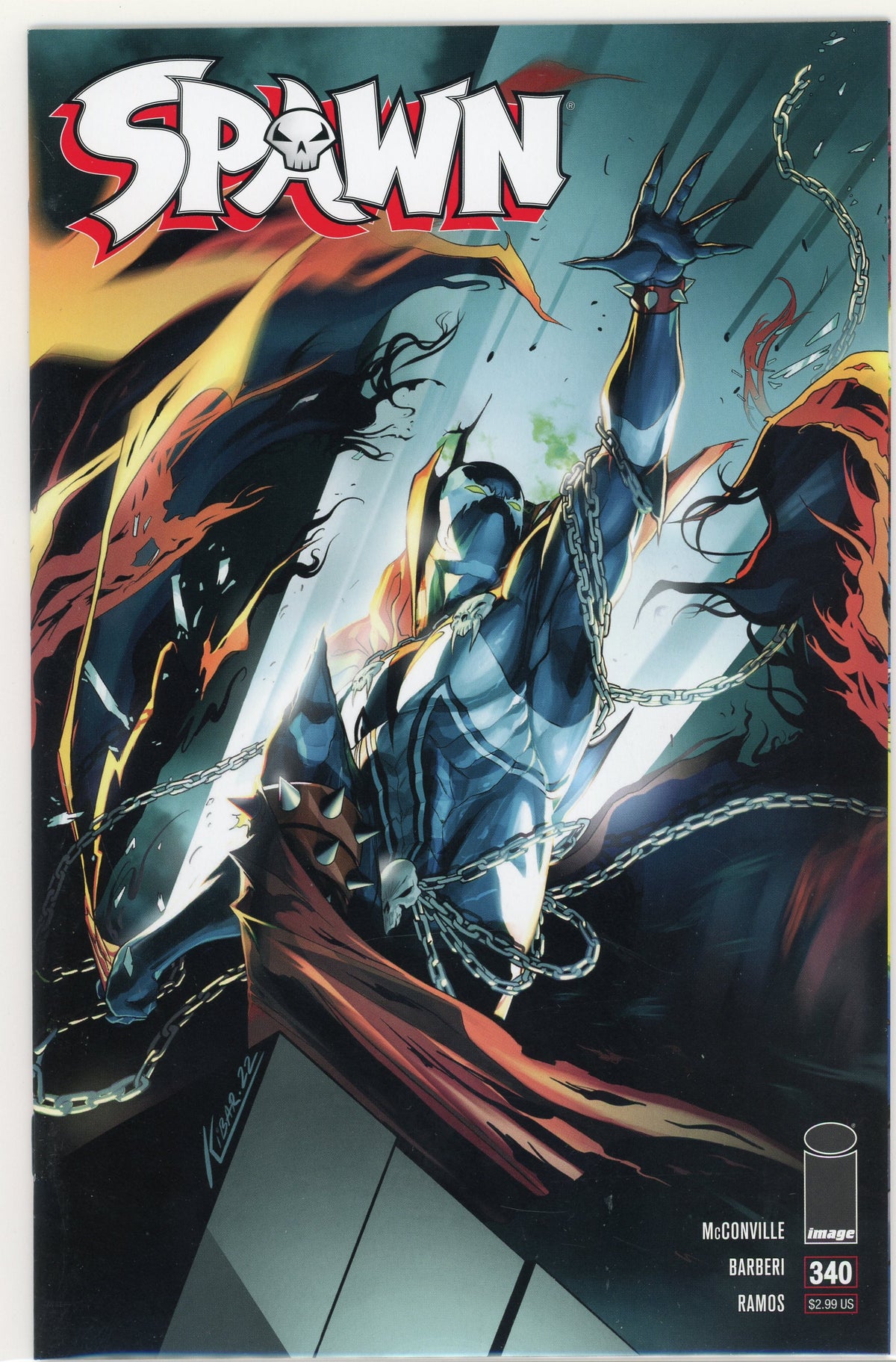 SPAWN #340 NM IMAGE COMICS BARBERI RAMOS WORK GLOSSY COVER