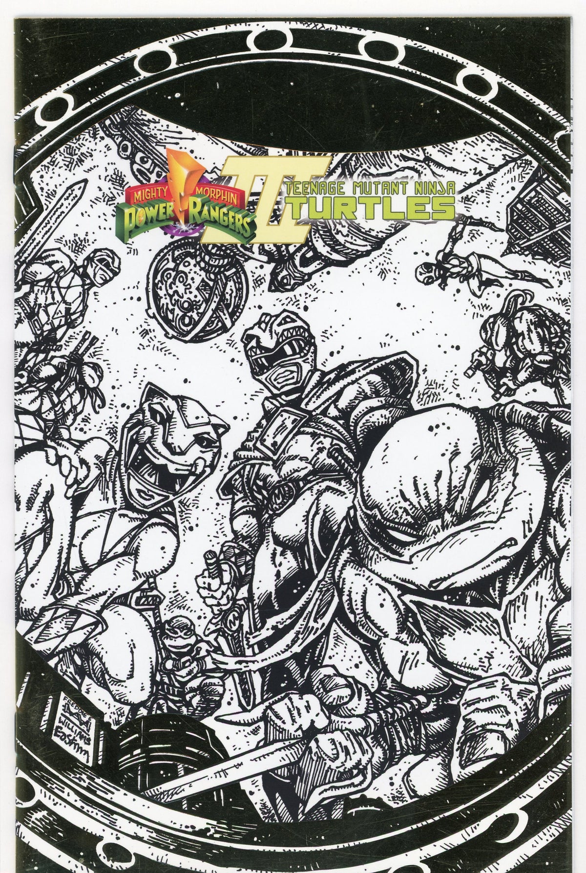 TMNT POWER RANGERS 3 NM EASTMAN WORK ICONIC FOIL COVER SHARP GLOSS