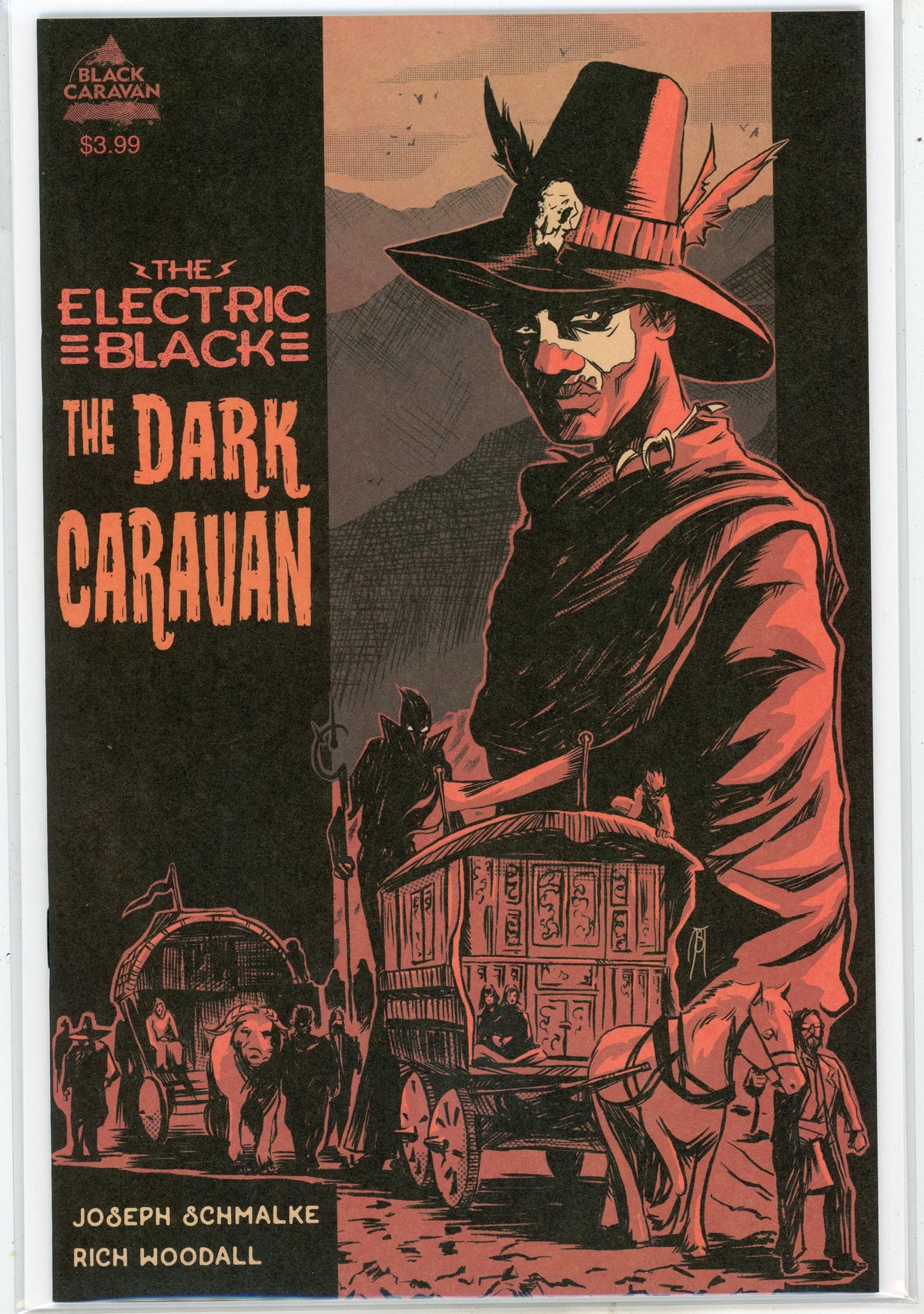 THE ELECTIC BLACK THE DARK CARAVAN NM FANTASTIC COVER BLACK CARAVAN PRESS