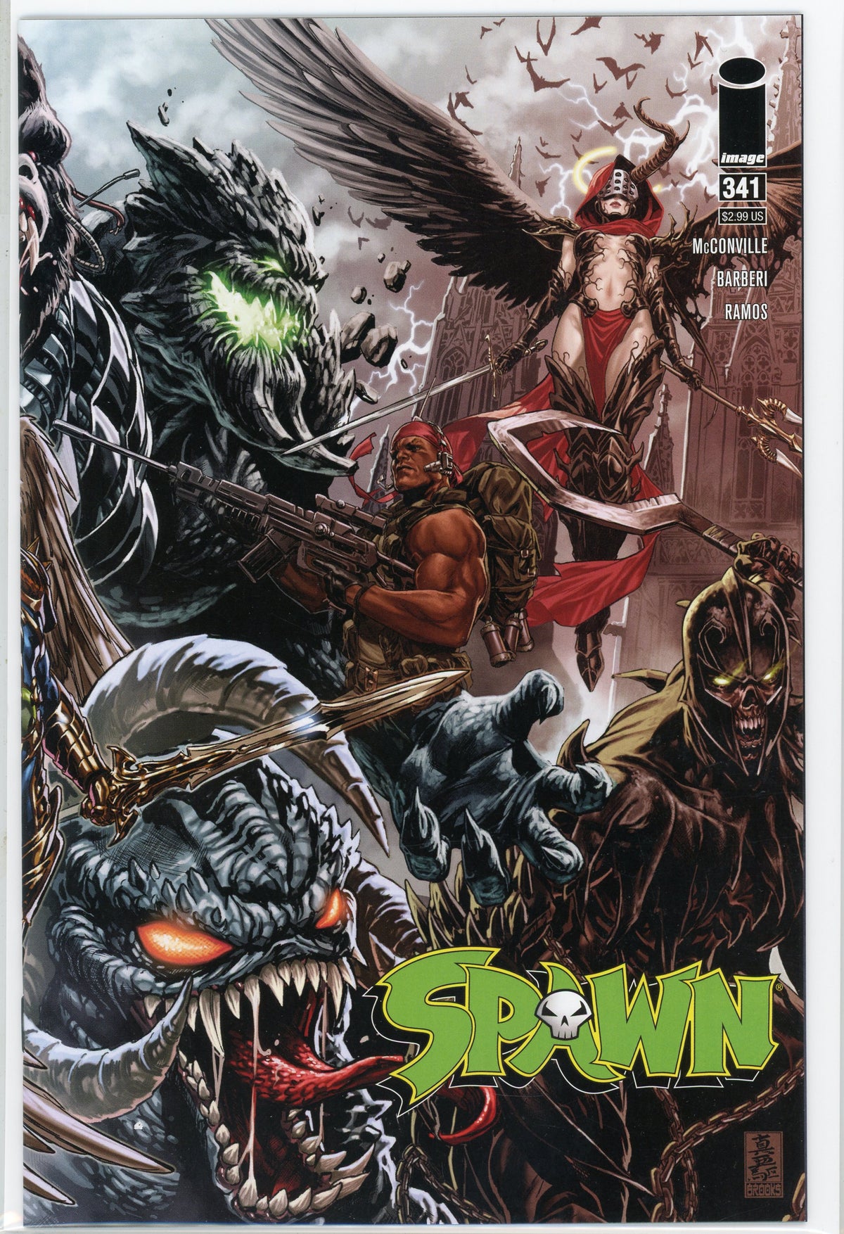 SPAWN #341 NM MEMORABLE COVER KILLER GLOSS IMAGE COMICS