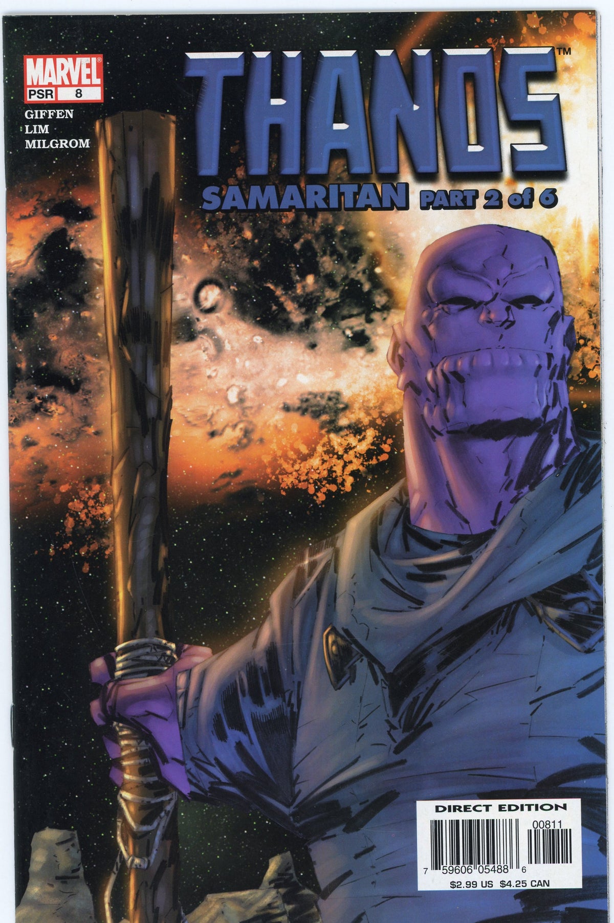 THANOS SAMARITAN #8 PART 2 OF 6 NM GIFFEN WORK MIND BLOWING COVER