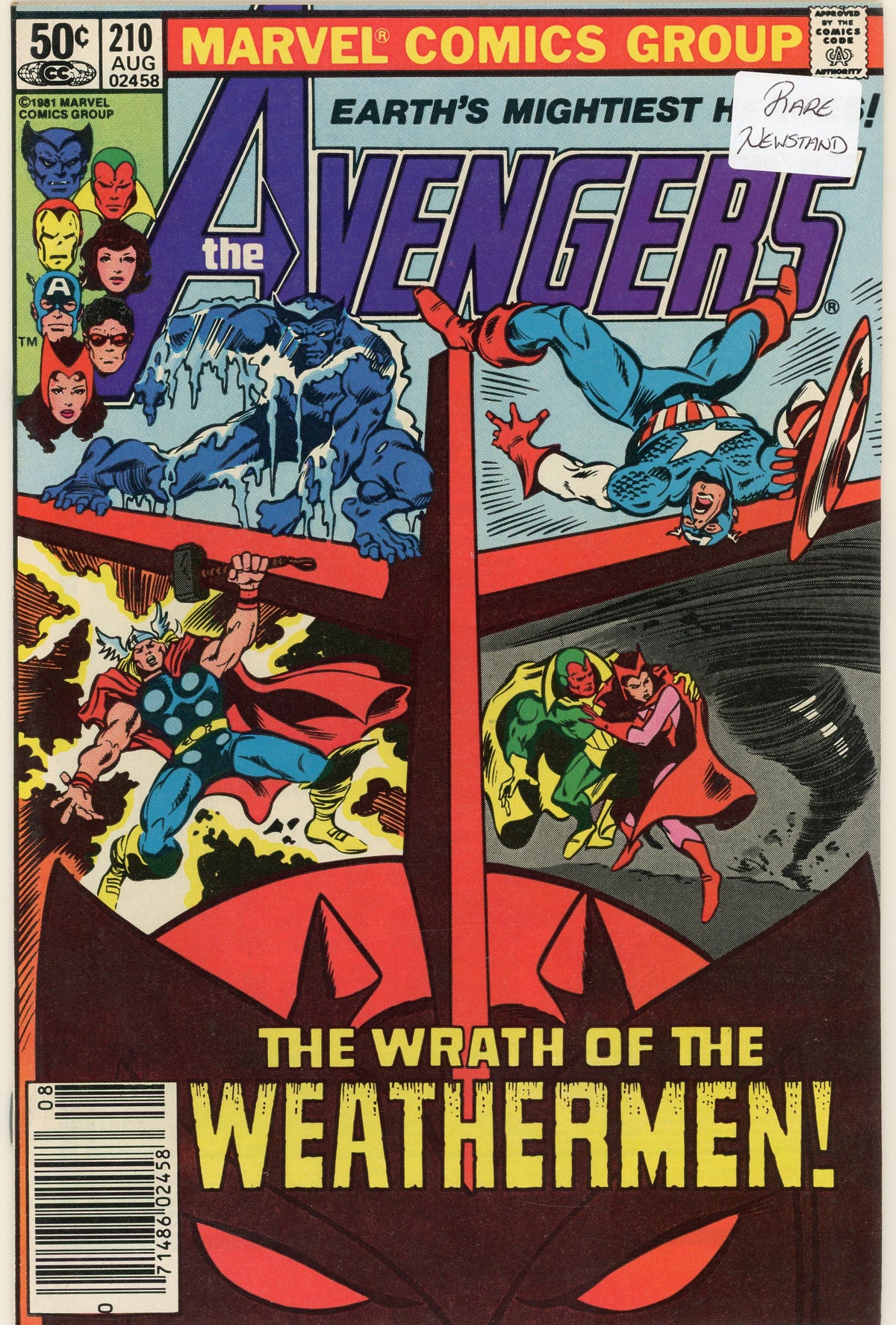 THE AVENGERS #210 NM RARE NEWSTAND GLOSSY COLORS ACTION PACKED COVER