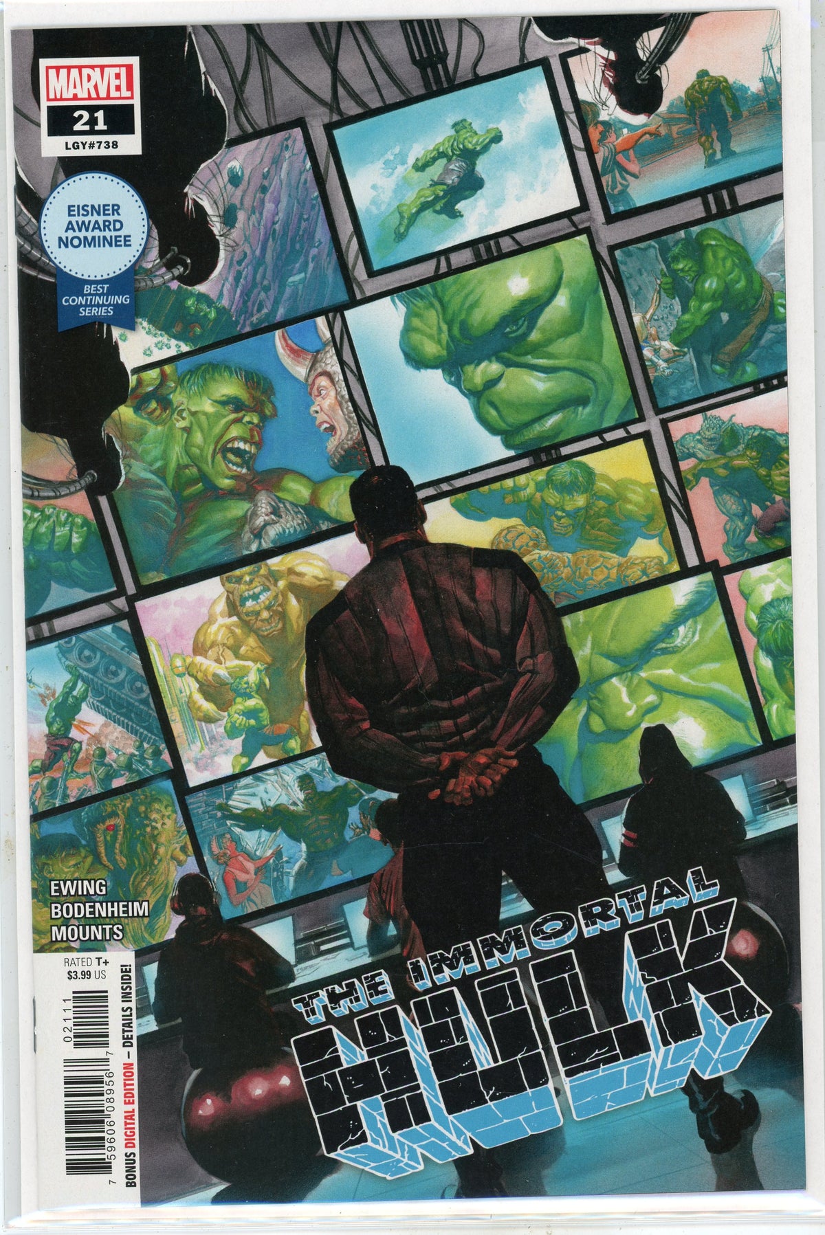 THE IMMORTAL HULK #21 NM EISNER AWARD WINNER INCREDIBLE GLOSSY SHEEN