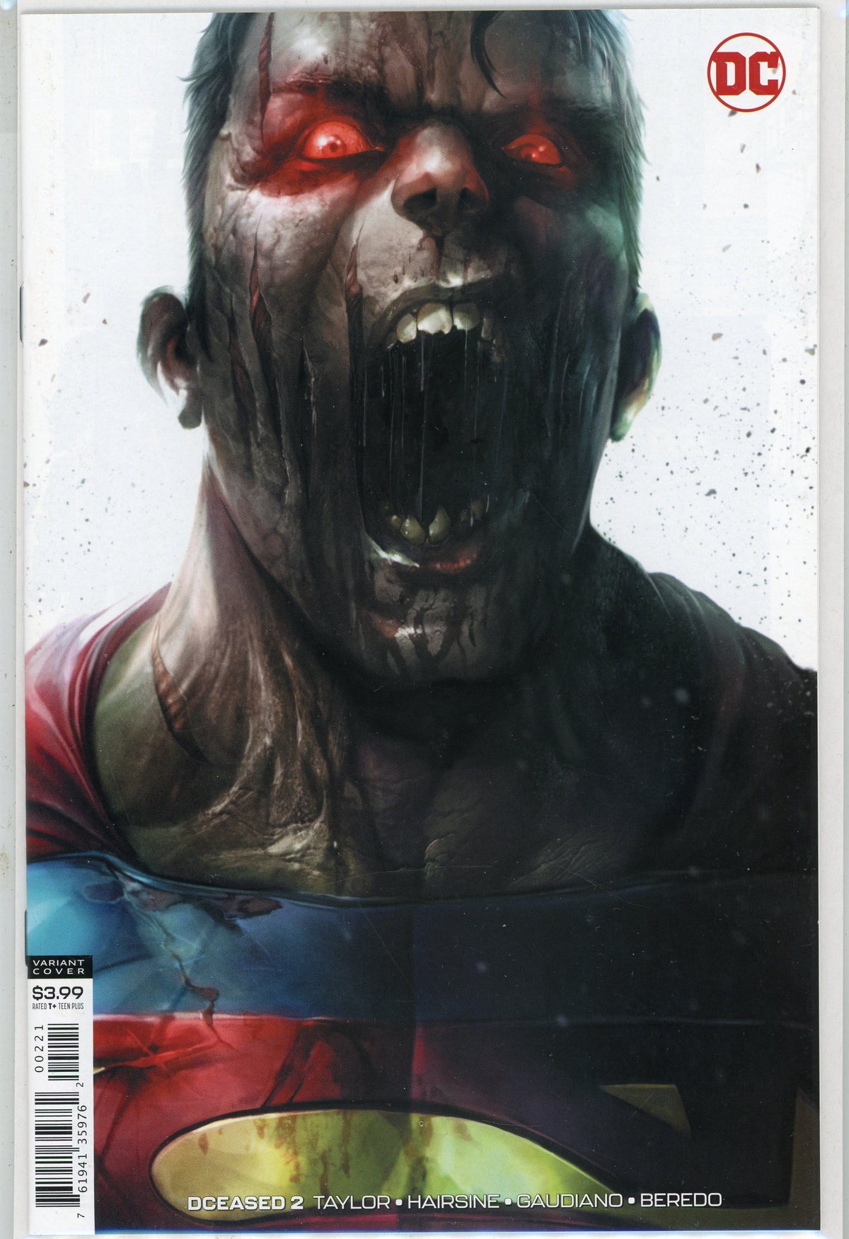 DCEASED #2 NM VARIANT COVER SUPERMAN ZOMBIE GEM SPECTACULAR FINISH