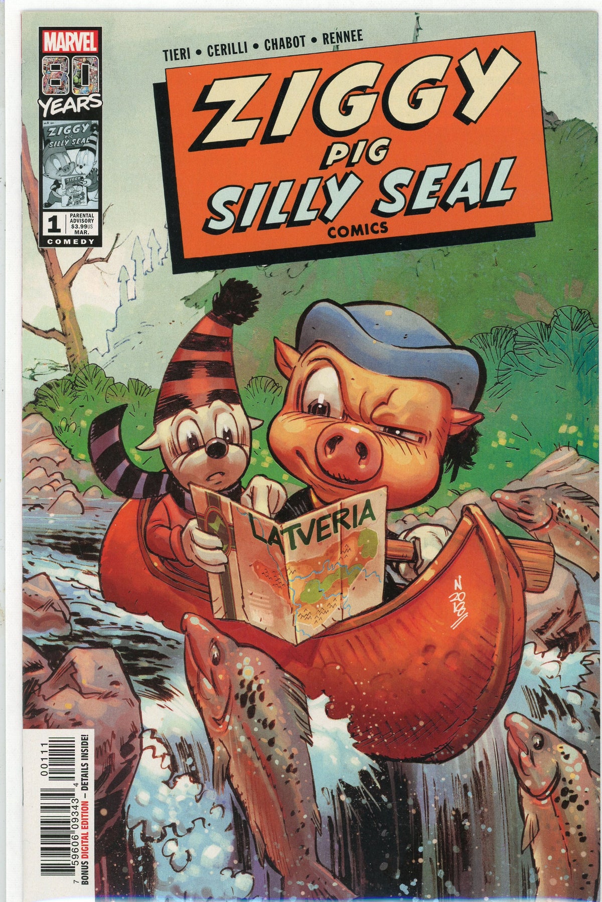 ZIGGY PIG SILLY SEAL COMICS #1 NM MODERN UPDATE HILARIOUS COVER