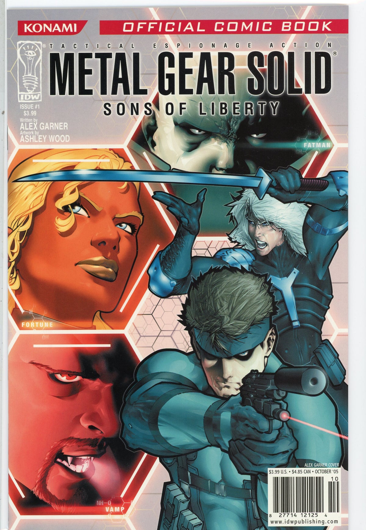 METAL GEAR SOLID #1 SONS OF LIBERTY NM ACTION PACKED COVER KILLER SHEEN