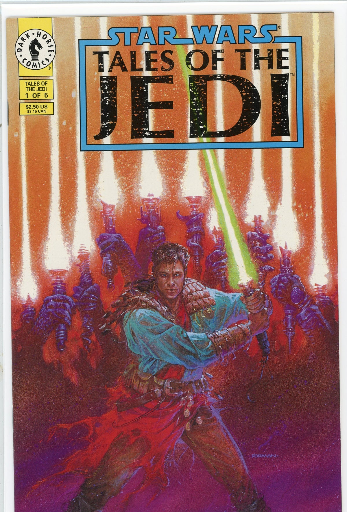 STAR WARS TALES OF THE JEDI #1 OF 5 NM DARK HORSE COMICS SPECTACULAR COVER