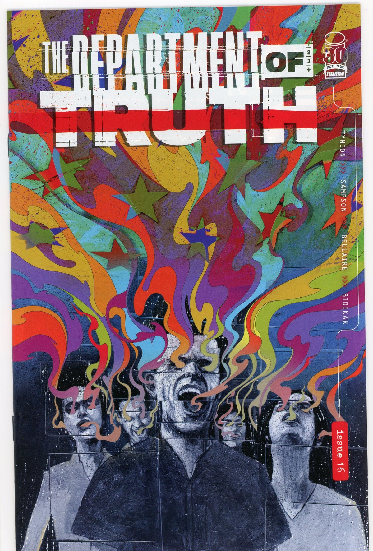 THE DEPARTMENT OF TRUTH #16 NM POLITICAL THRILLER MIND BLOWING COVER