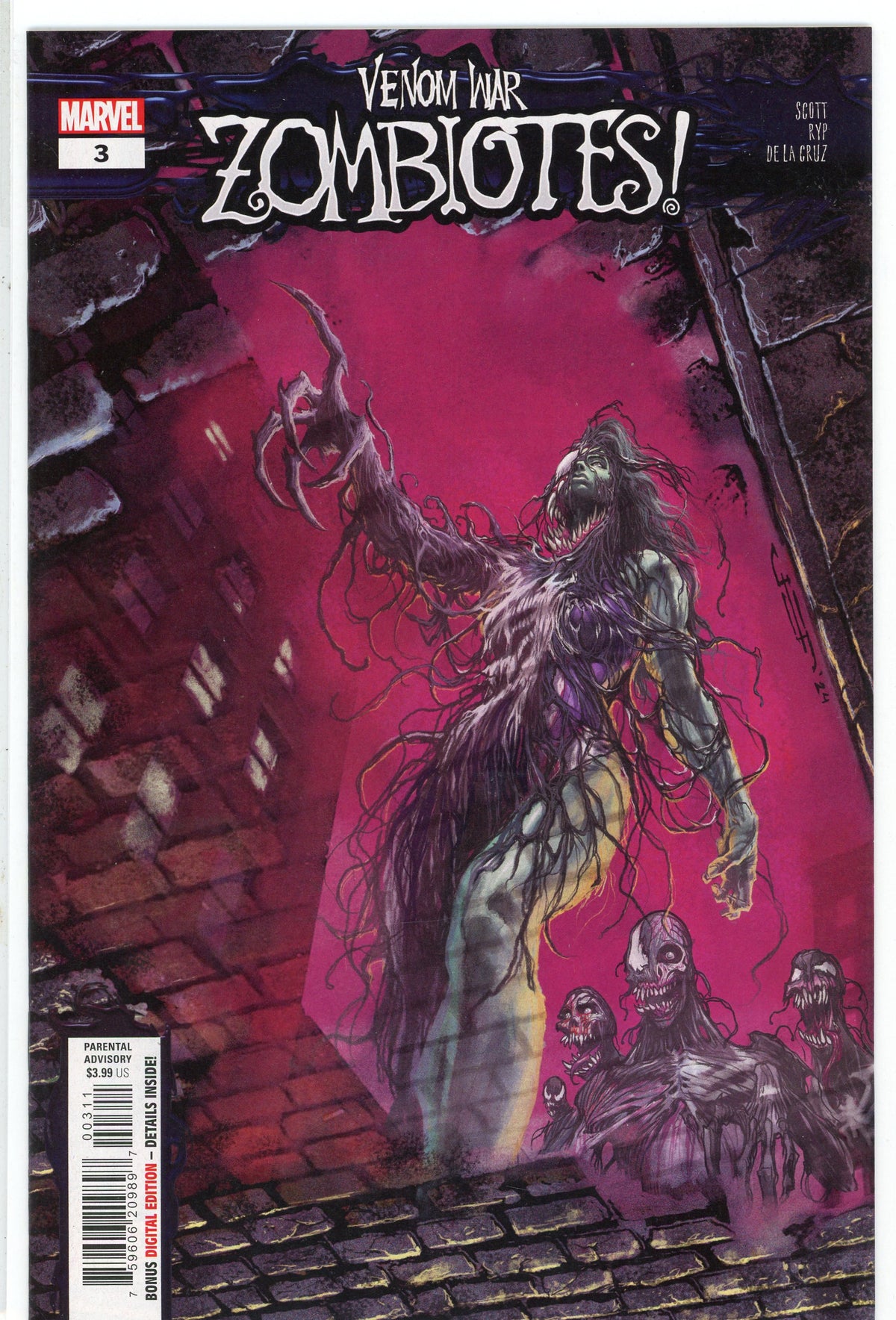 VENOM WAR ZOMBIOTES #3 NM STUNNING COVER BEAUTEOUS GLOSS