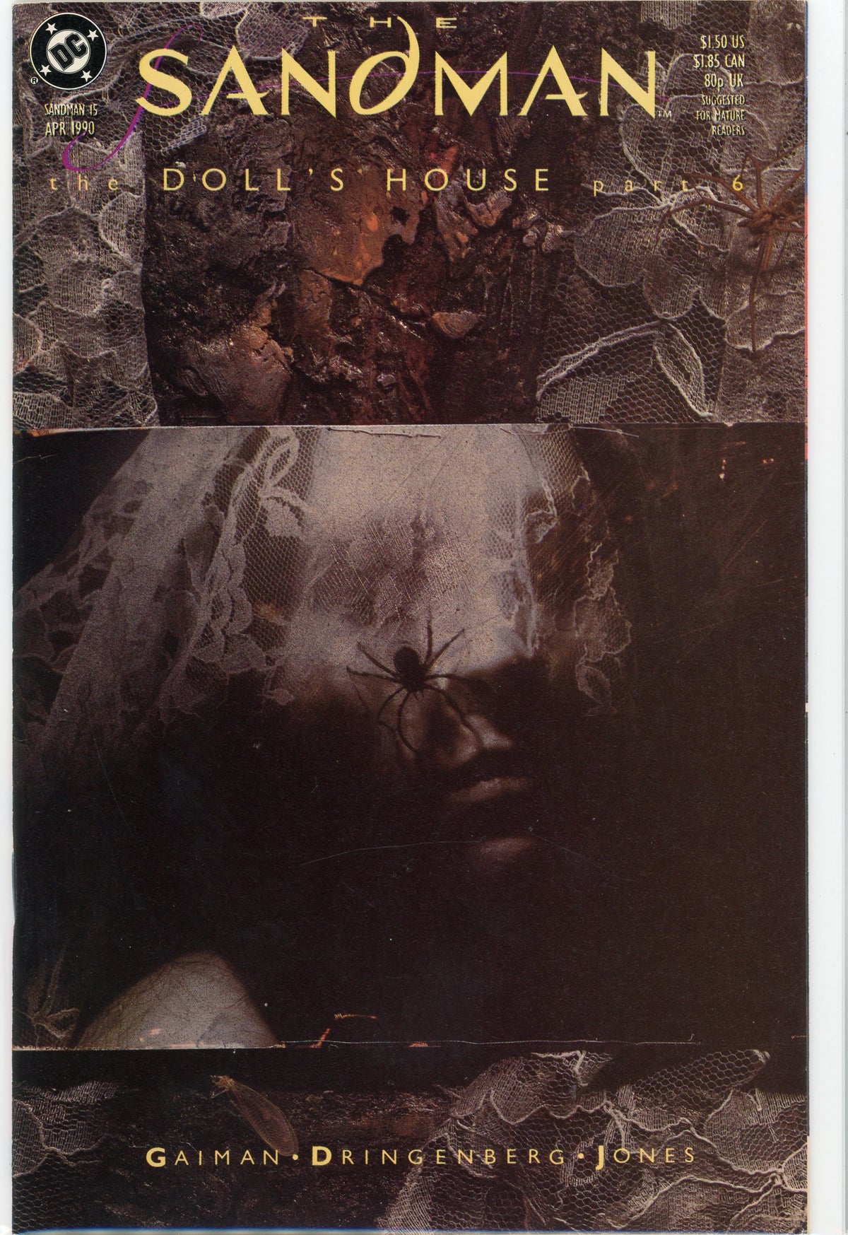 SANDMAN #15 NM DOLLS HOUSE PART 6 SENSATIONAL MCKEAN COVER GIAMAN WORK