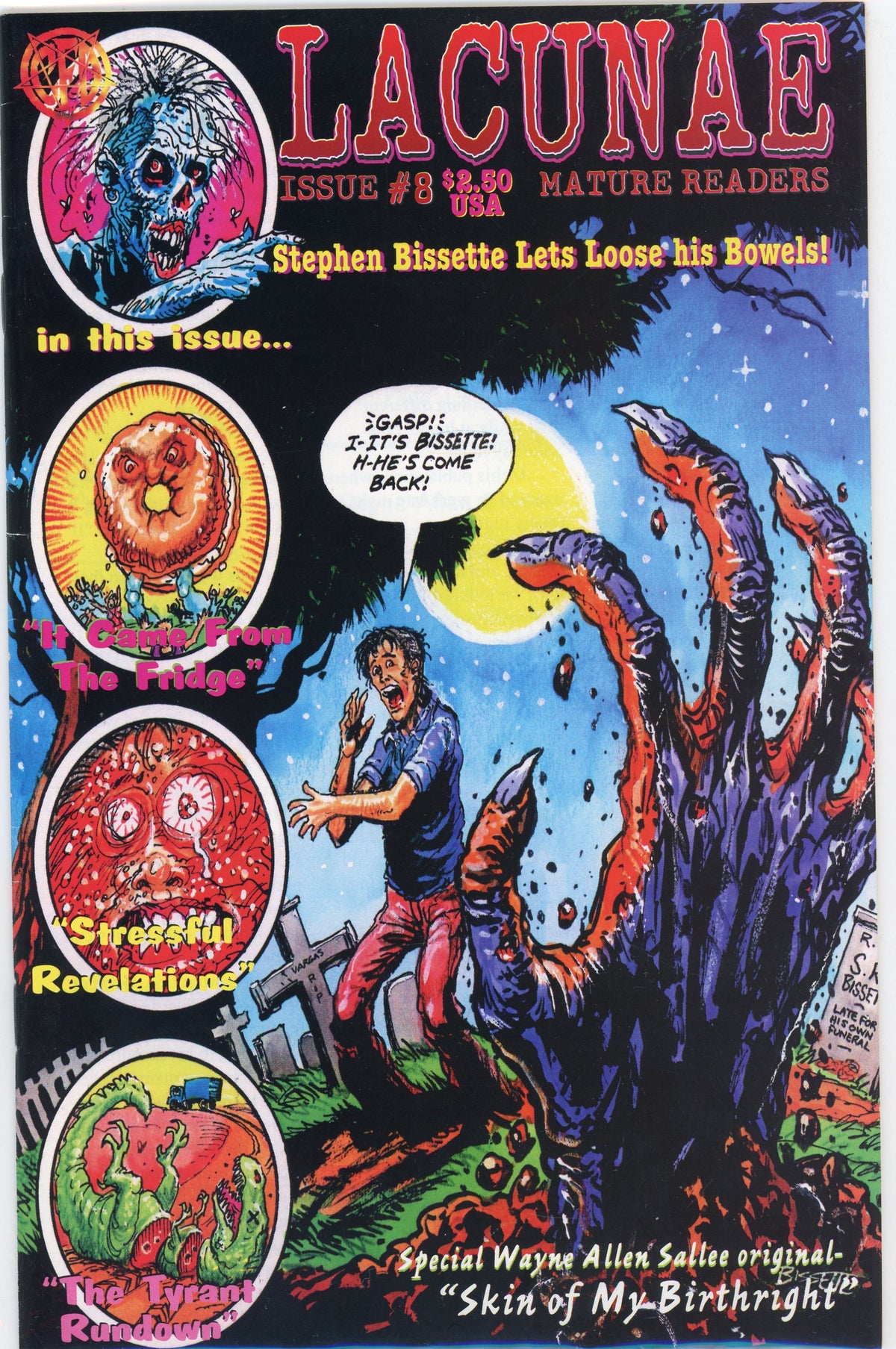 LACUNAE #8  NM TERRIFYING COVER FANTASTIC GLOSSY SHEEN