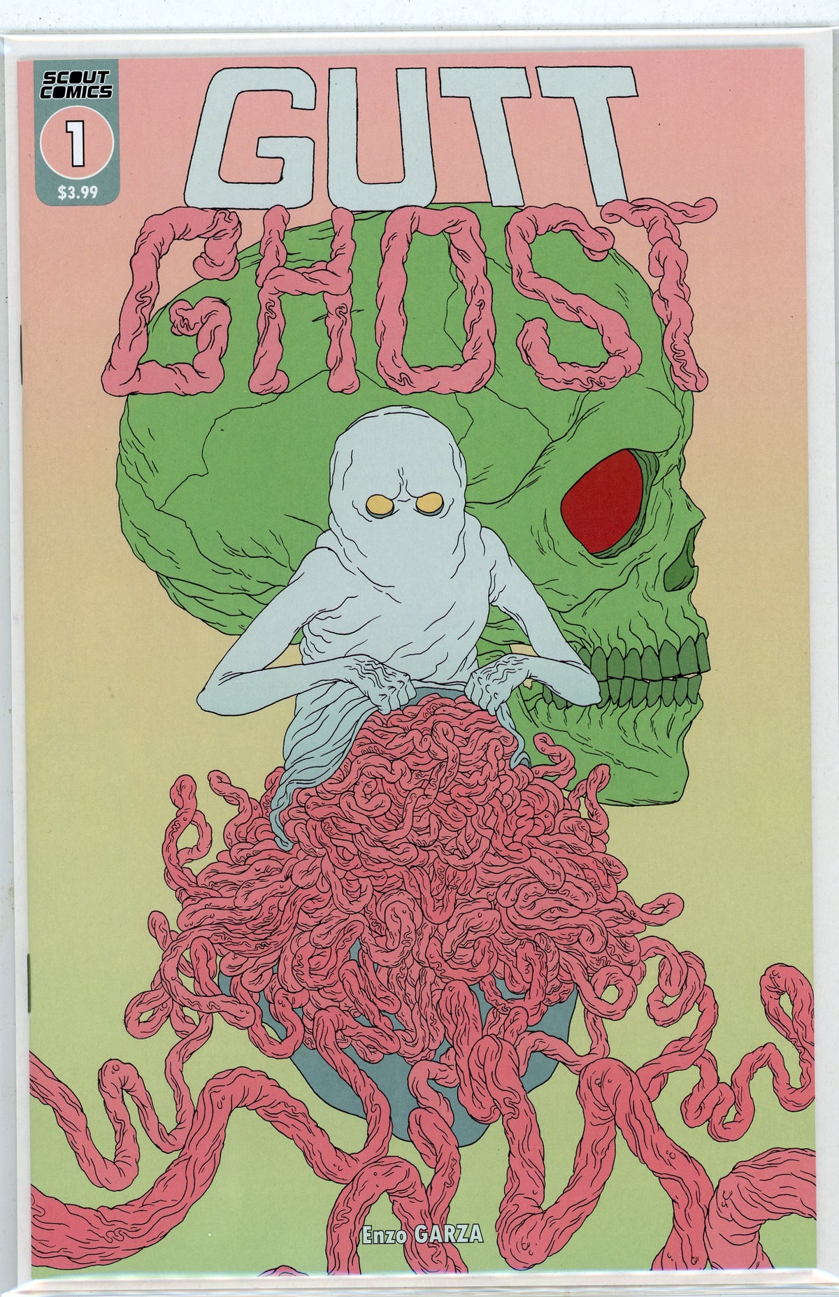 GUTT GHOST #1 NM MIND BLOWING COVER VIBRANT SHEEN AND HUE
