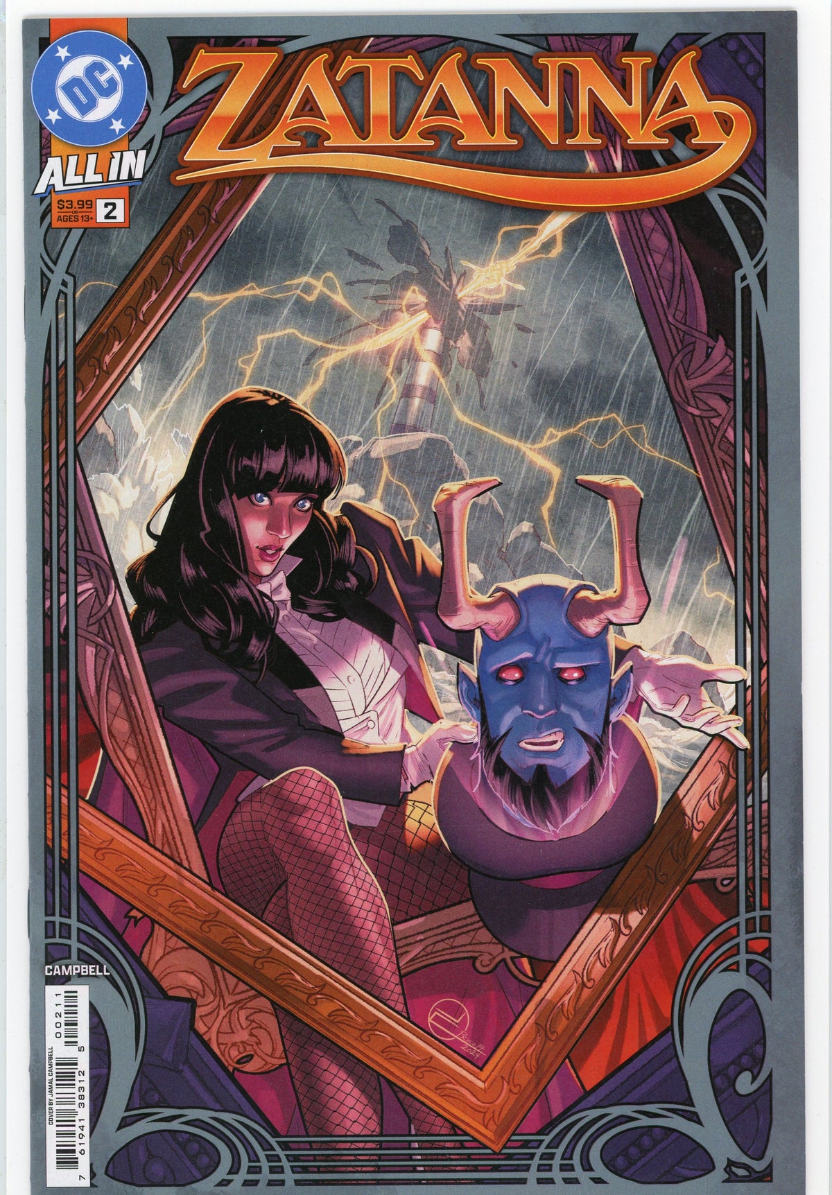 ZATANNA ALL IN #2 NM CLASSIC COVER BRILLIANT SHEEN
