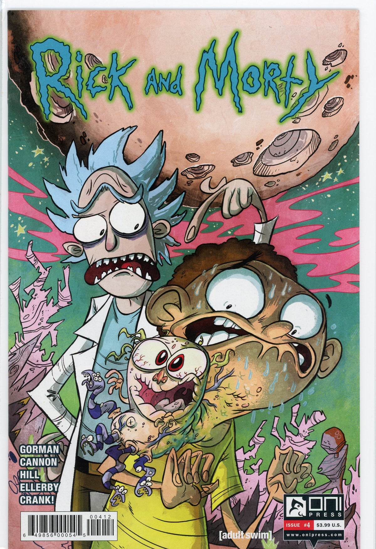 RICK AND MORTY #4 NM 2ND PRINTING BIZARRE COVER NICE GLOSS