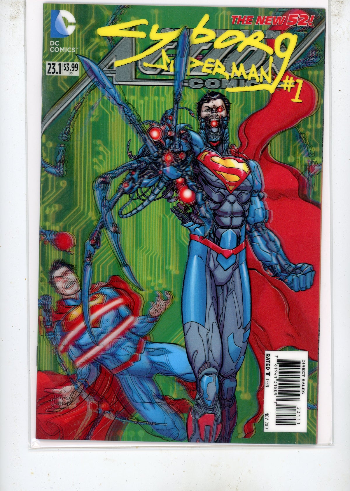 Action Comics #23.1 Metallo (2013) DC Comics – Villains Month Lenticular Cover