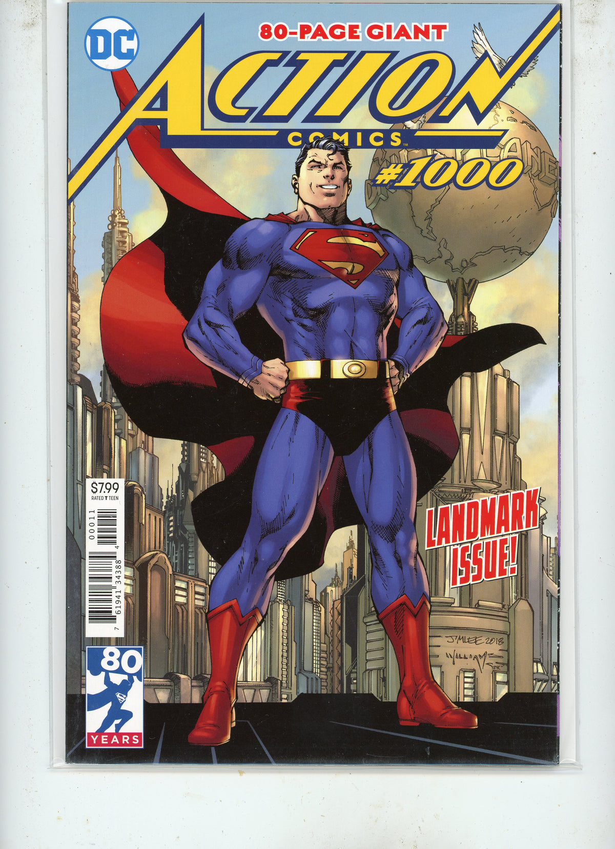 Action Comics #1000 (2018) DC Comics – Superman 80th Anniversary Regular Cover