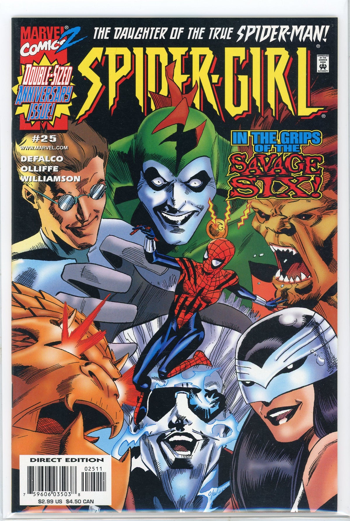 SPIDER GIRL #25 NM BRILLIANT SHEEN ACTION PACKED COVER