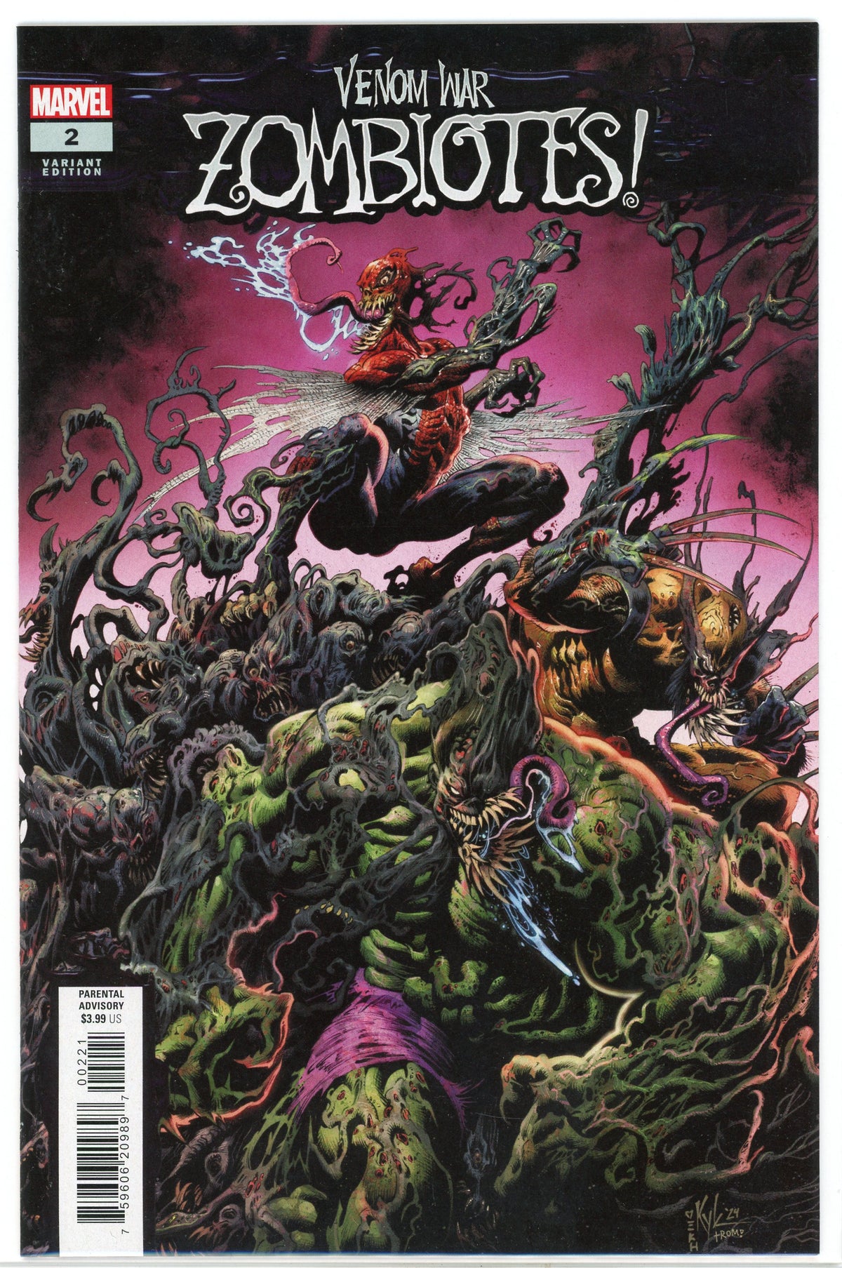 VENOM WAR ZOMBIOTES #2 NM VARIANT NM  STUNNING GLOSS AND COVER