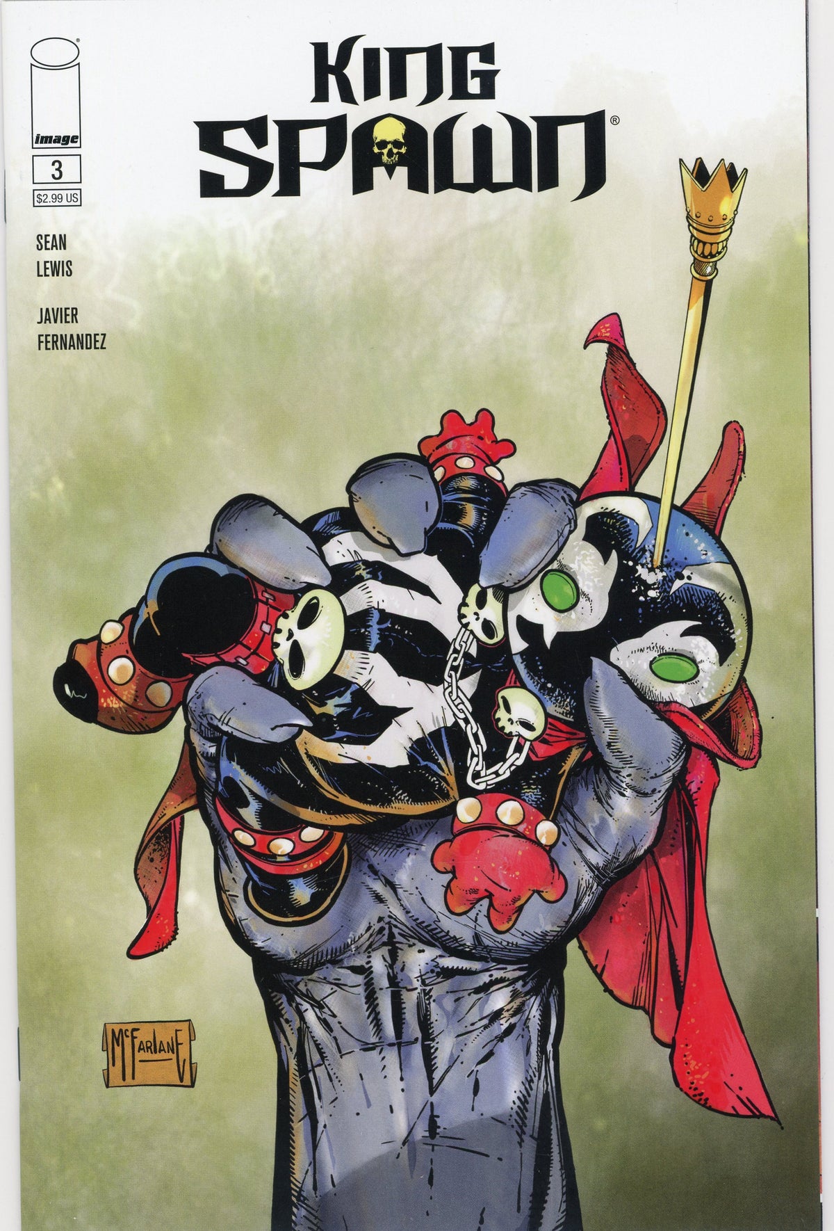 KING SPAWN #3 NM CLASSIC MCFARLANE COVER NICE COLOR PALETTE