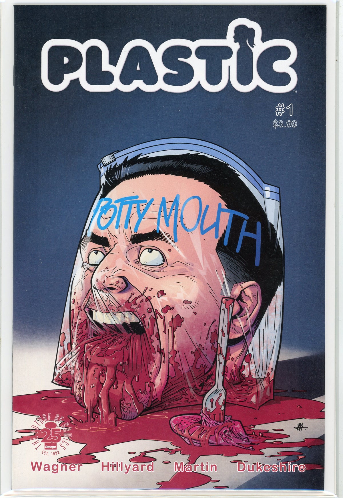 PLASTIC #1 NM GROTESQUE COVER SCINTILLATING FINISH