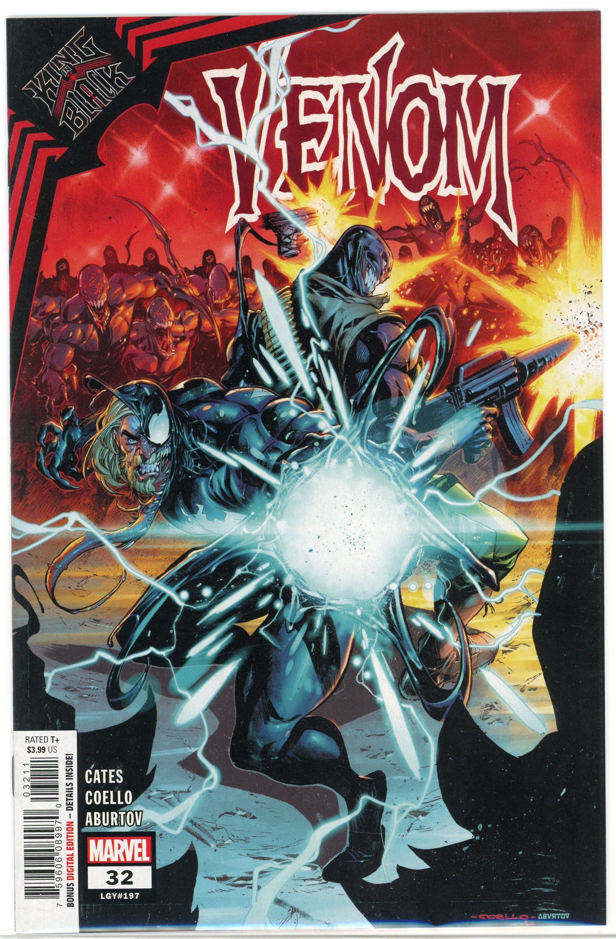 VENOM #32 NM EXPLOSIVE BATTLE COVER BRILLIANT GLOSS