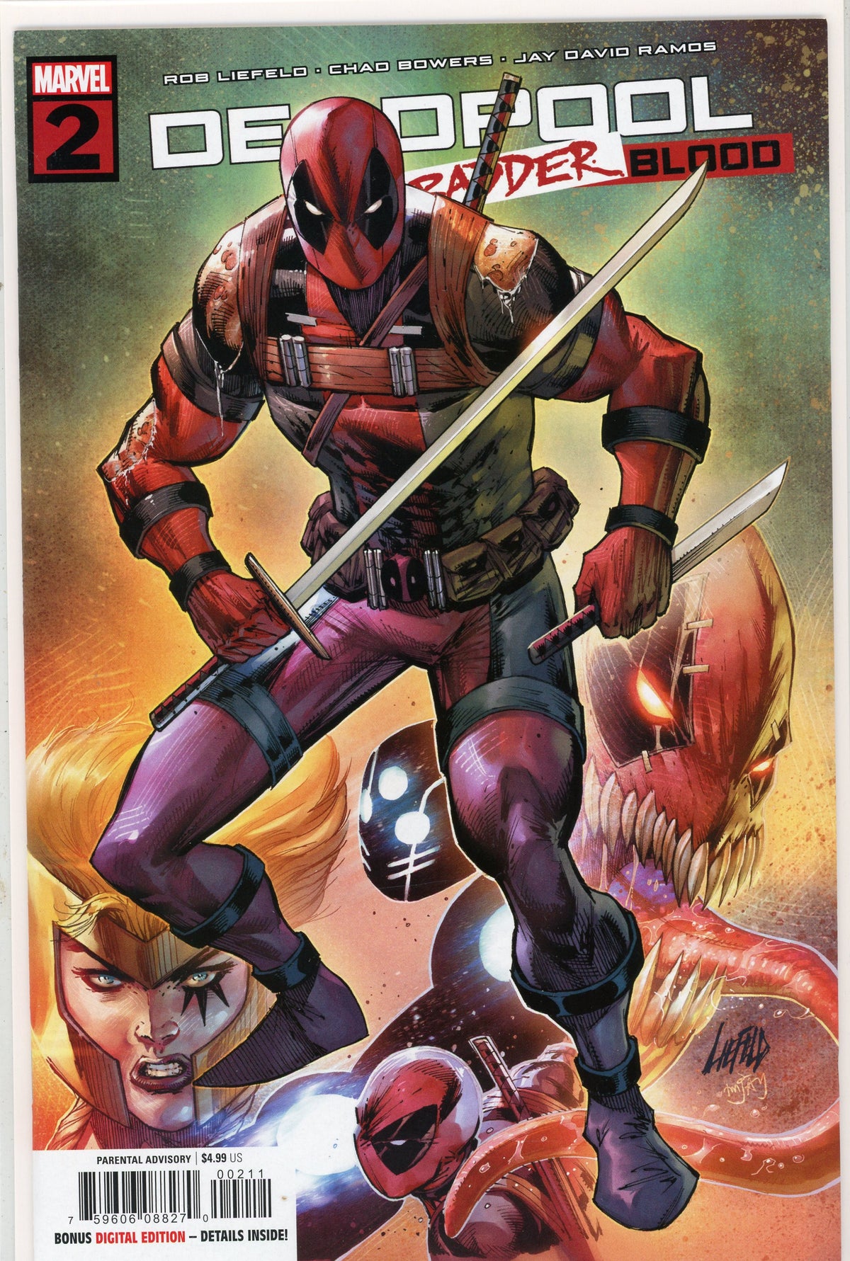 DEADPOOL #2 BADDER BLOOD NM SENSATIONAL COVER SPECTACULAR GLOSS